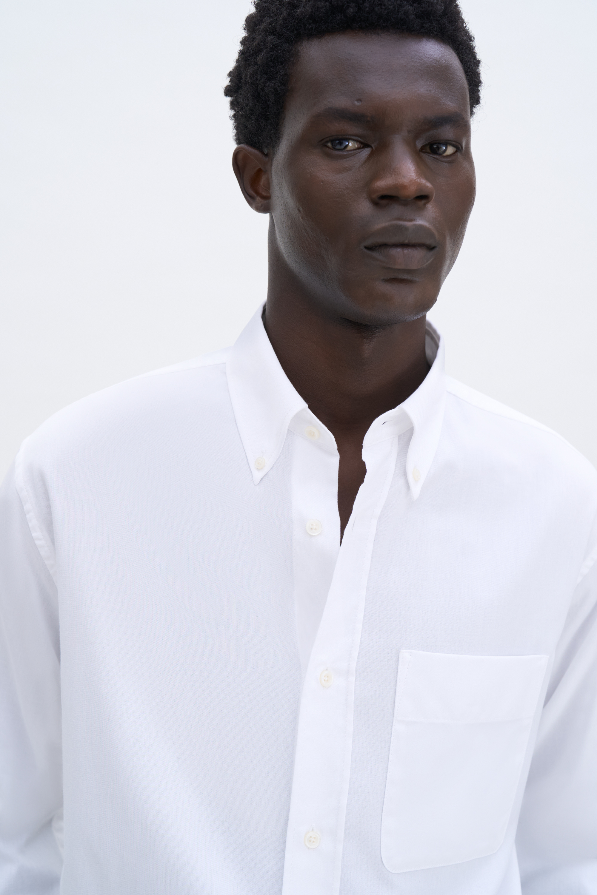 Filippa K Relaxed Oxford Cotton Shirt In White