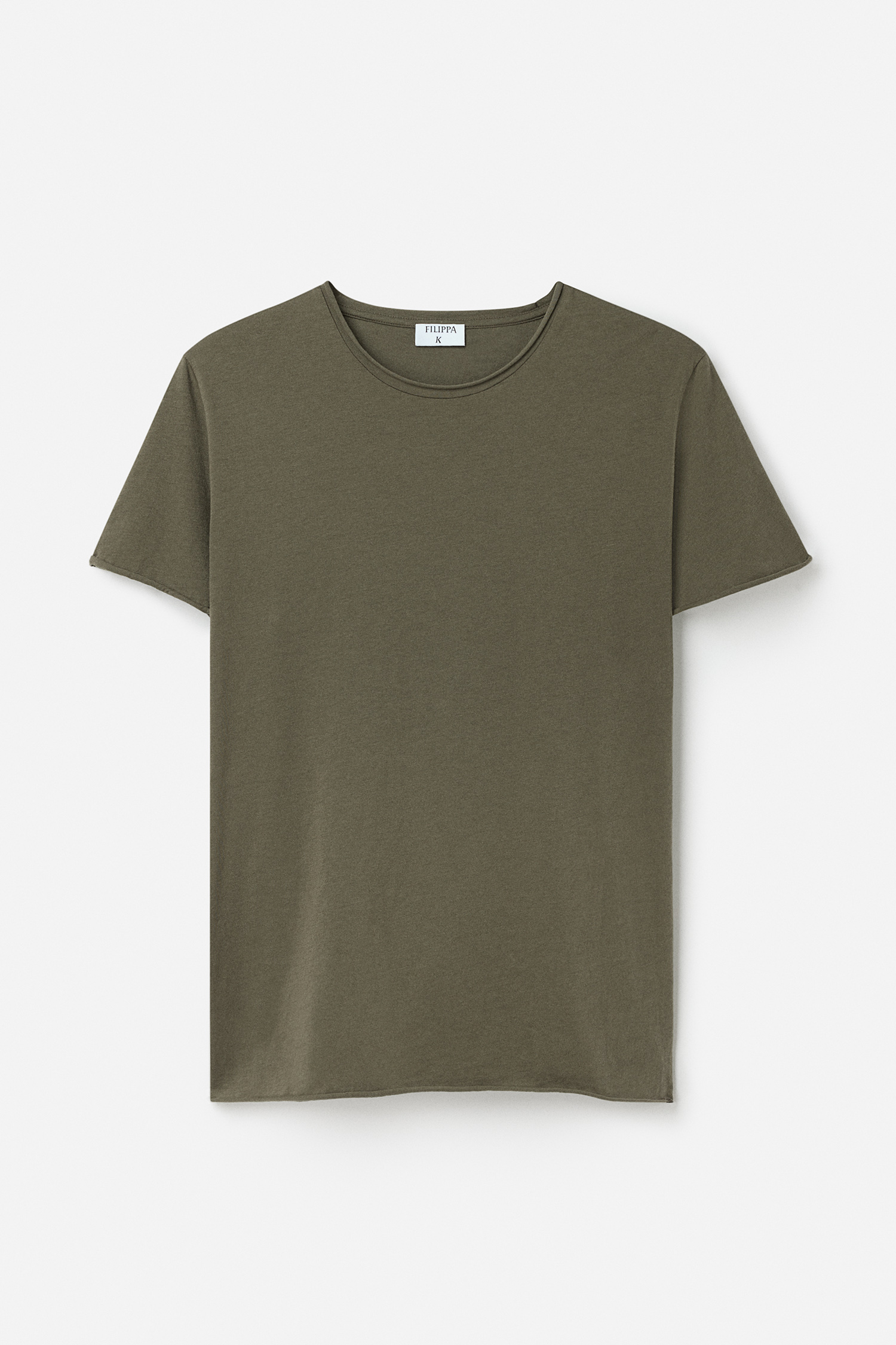 Filippa K Roll Neck Tee In Green
