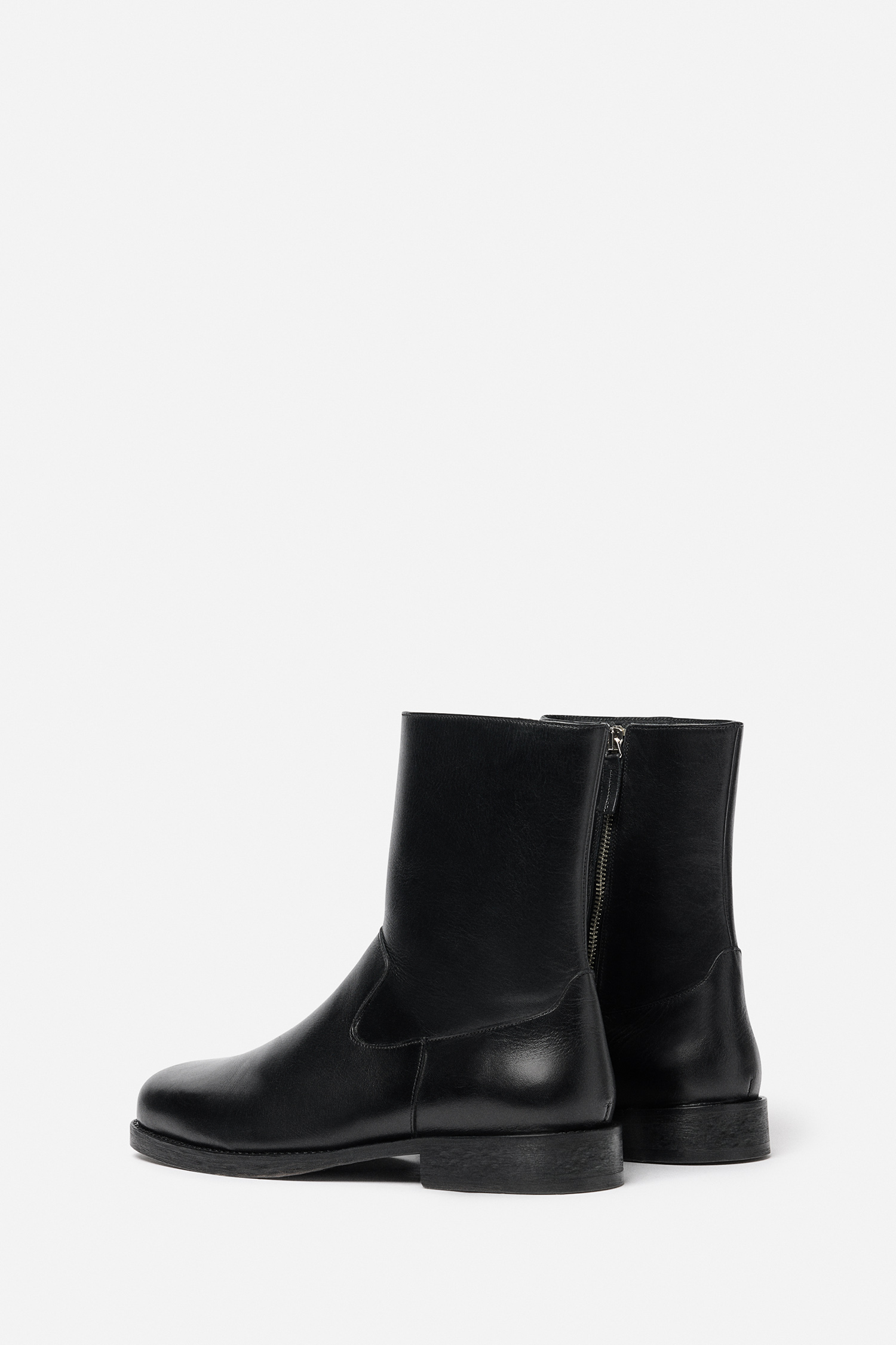 Filippa K Leather Ankle Boot In Black
