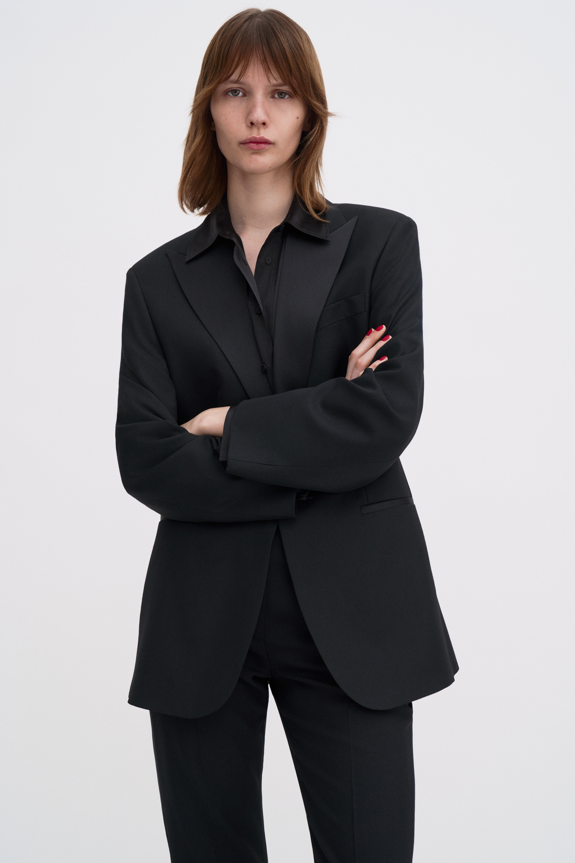 Filippa K Hourglass Tuxedo Blazer In Black