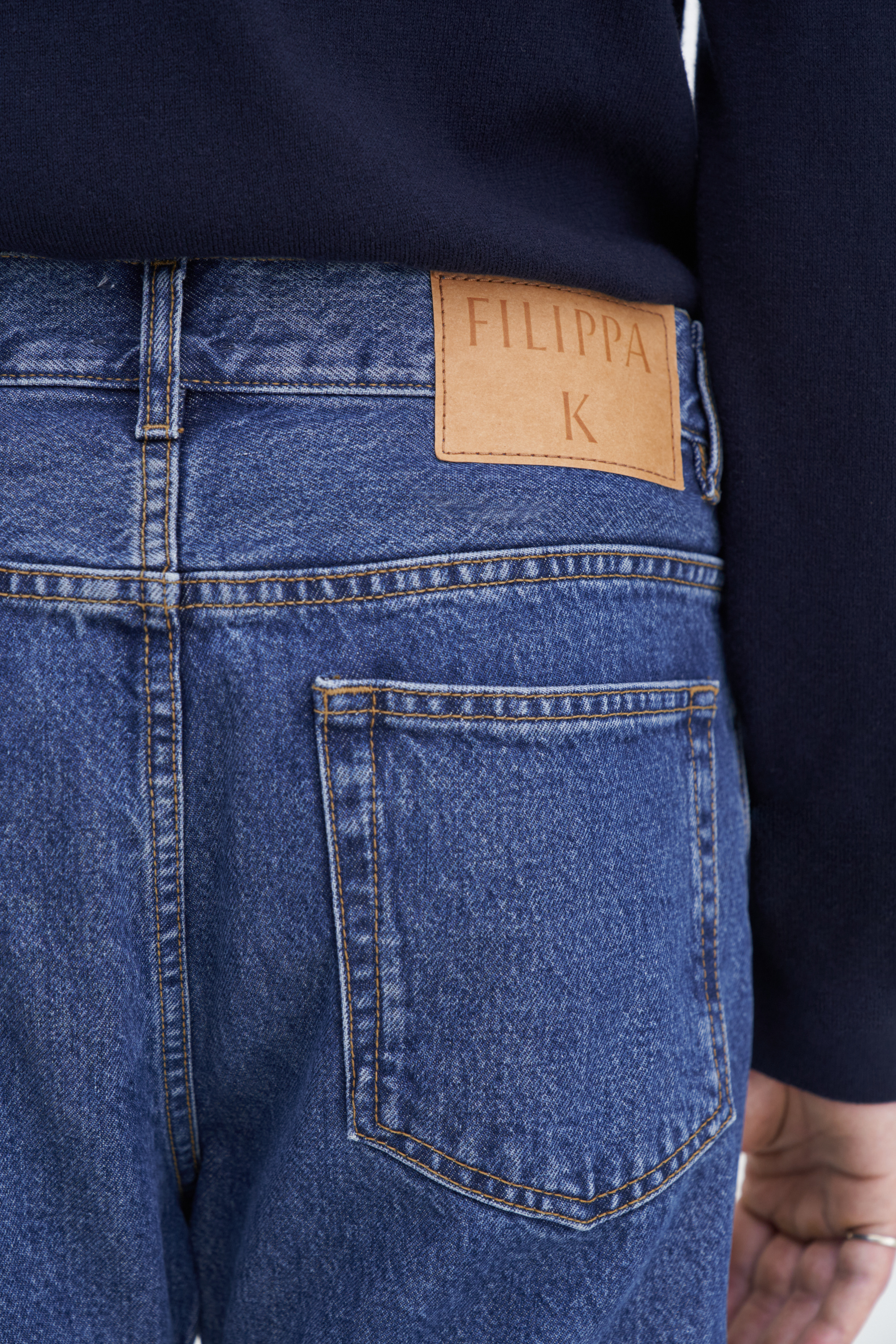 Filippa K Tapered Cropped Jeans In Blue
