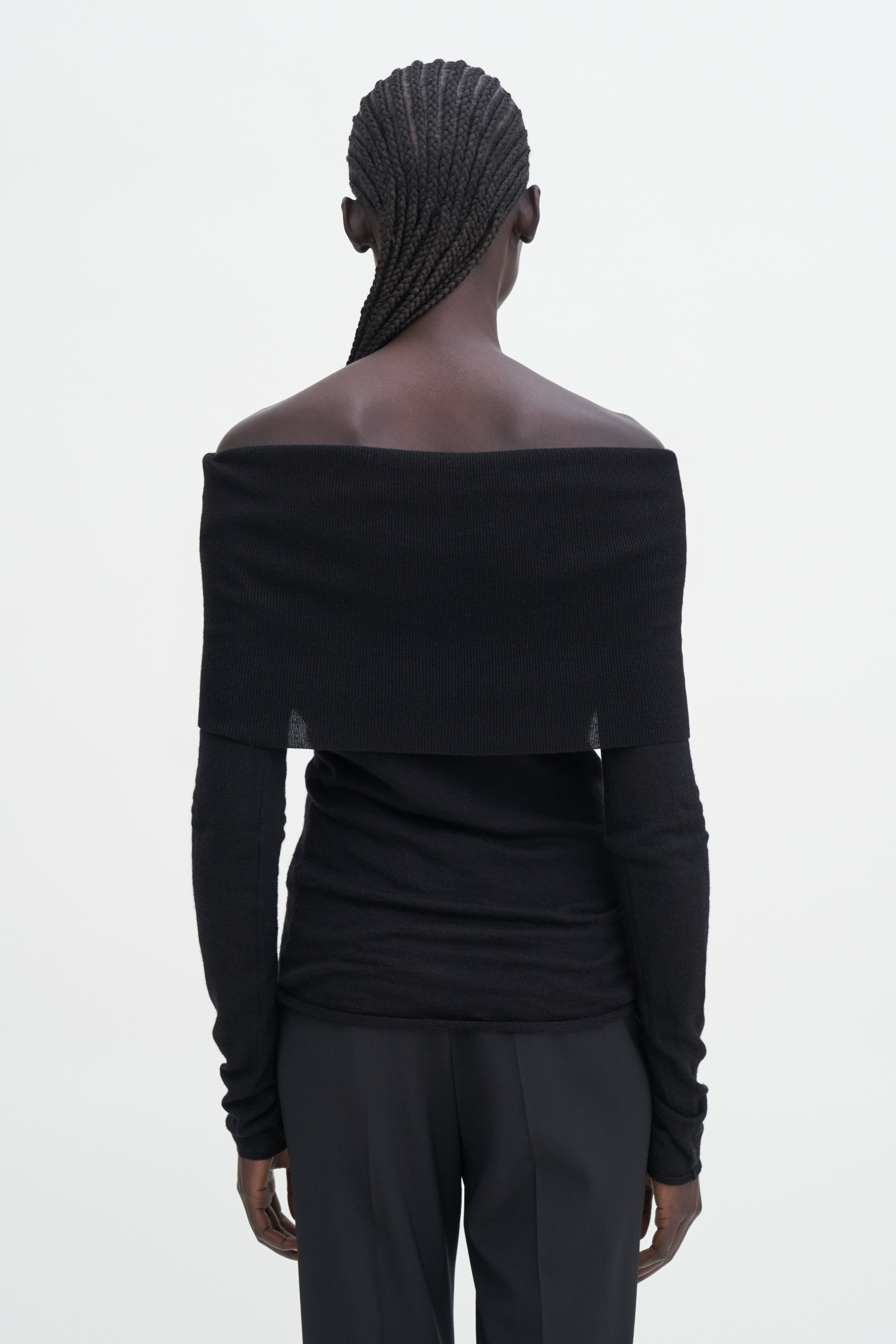 Filippa K Light Off Shoulder Top In Black