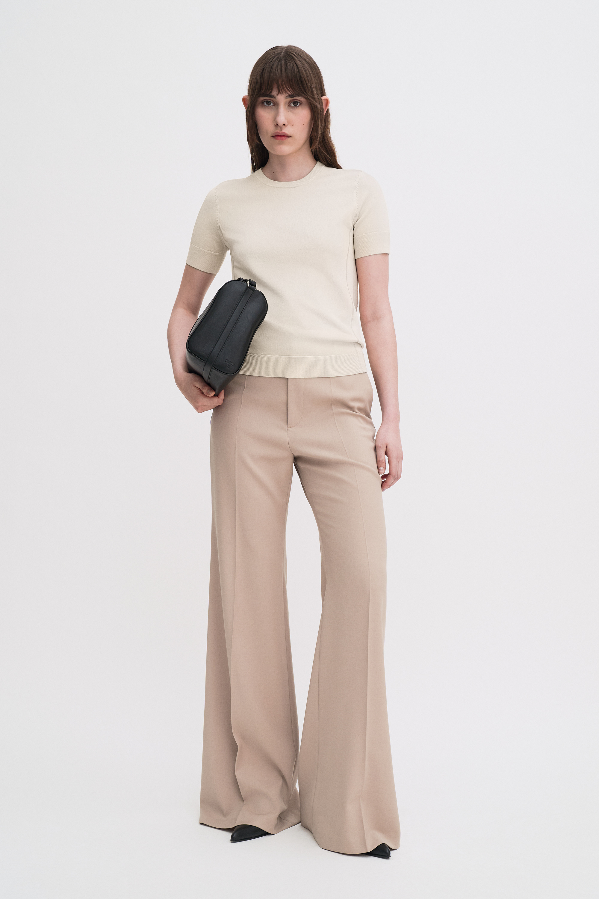 Filippa K Glossy Knit Top In Pink