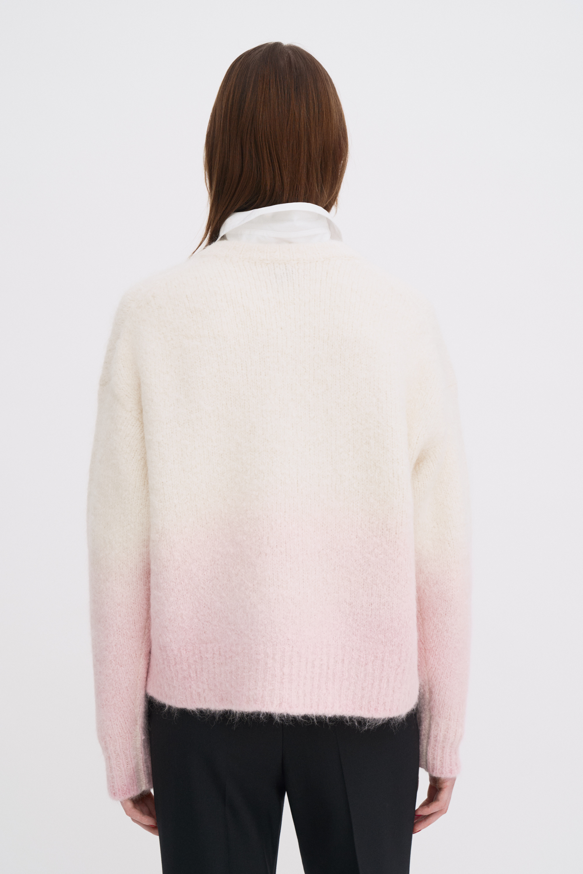 Filippa K Dip Dye Alpaca Sweater In Pink