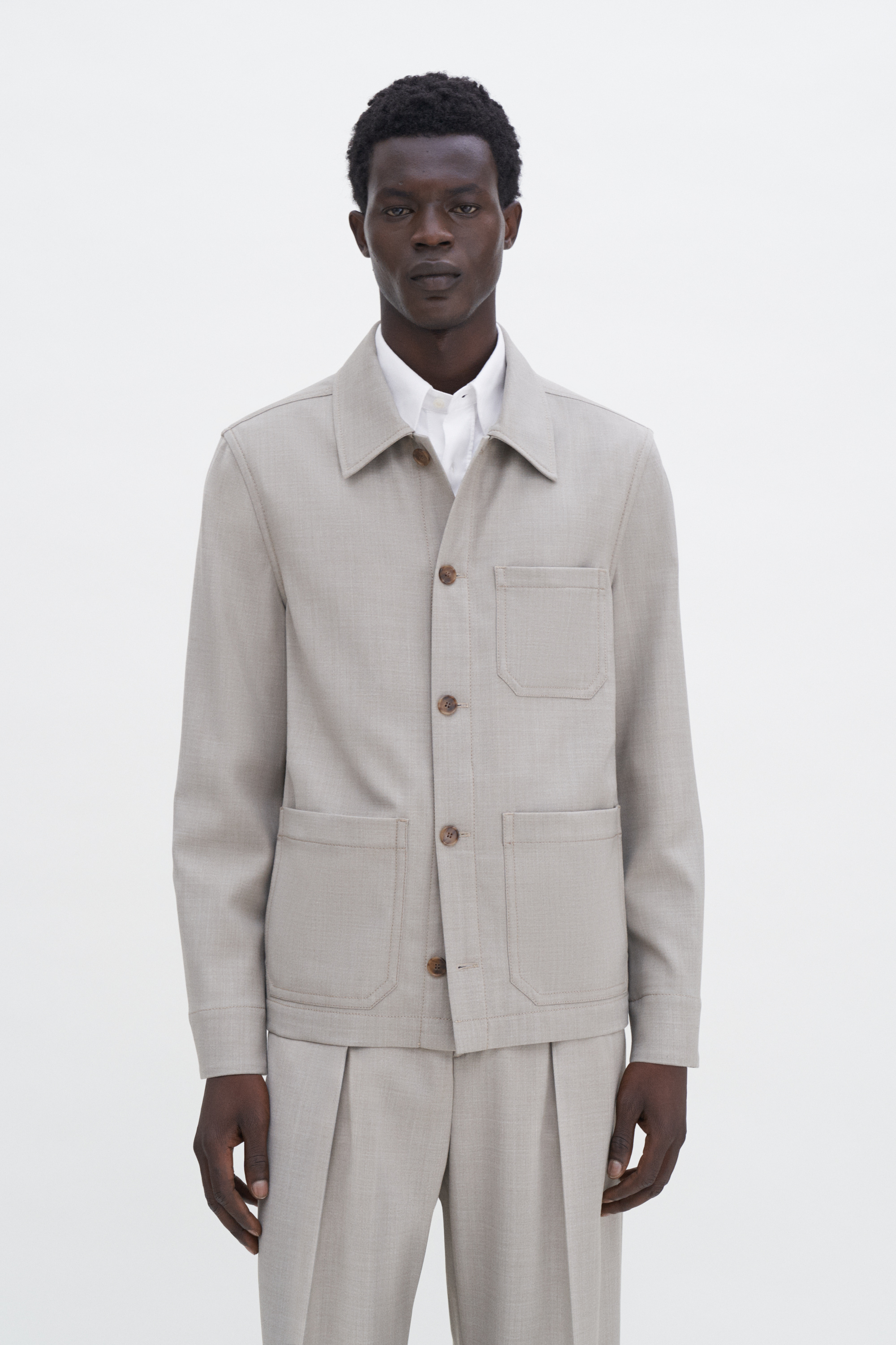 Filippa K Work Jacket In Beige