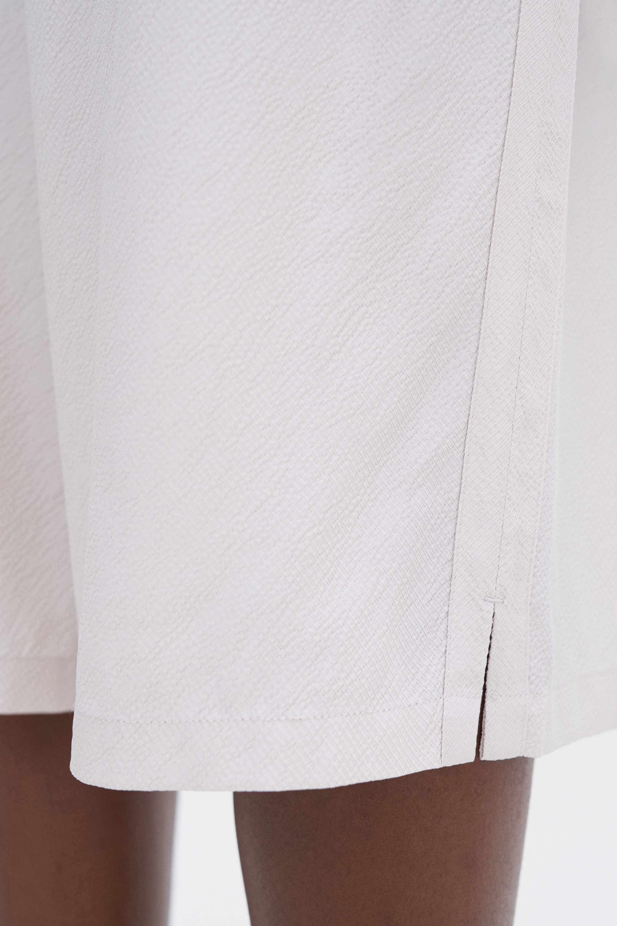 Shop Filippa K Draped Twill Shorts In Beige