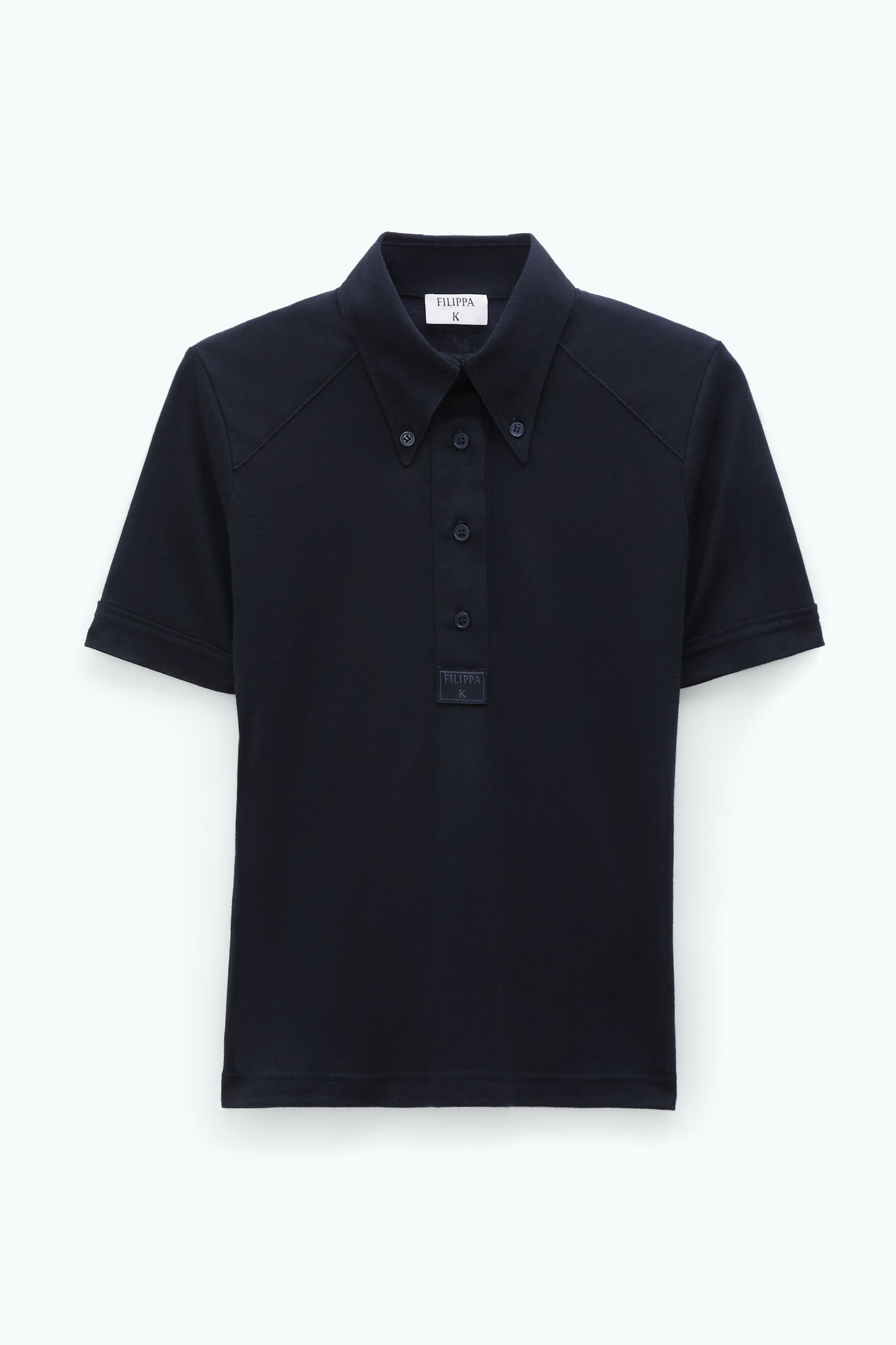 Shop Filippa K Polo Tee In Black