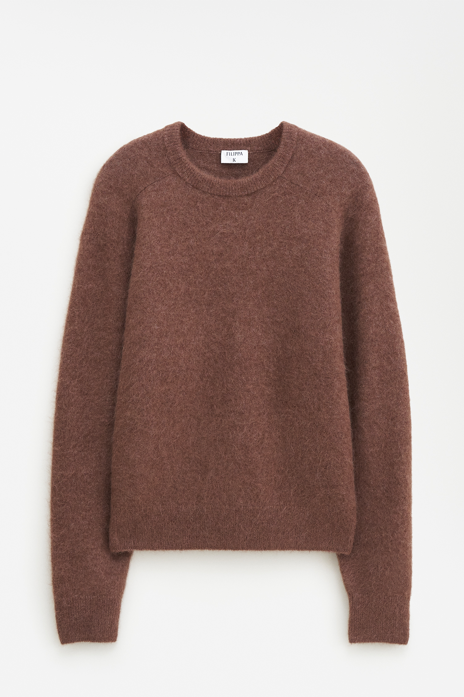 Filippa K Fluffy Hammer Sleeve Sweater In Brown