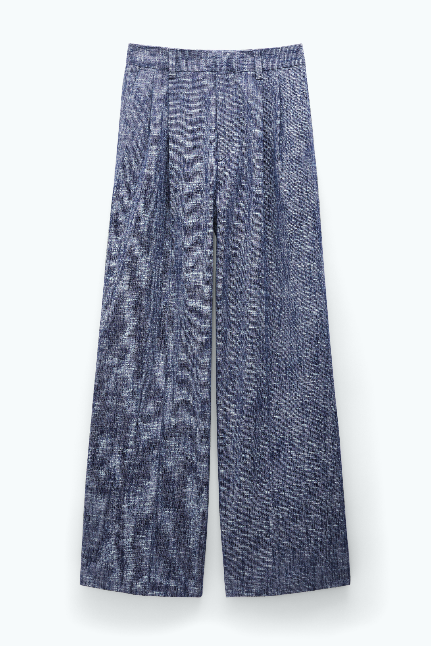 Shop Filippa K Darcey Textured Trousers In Blue