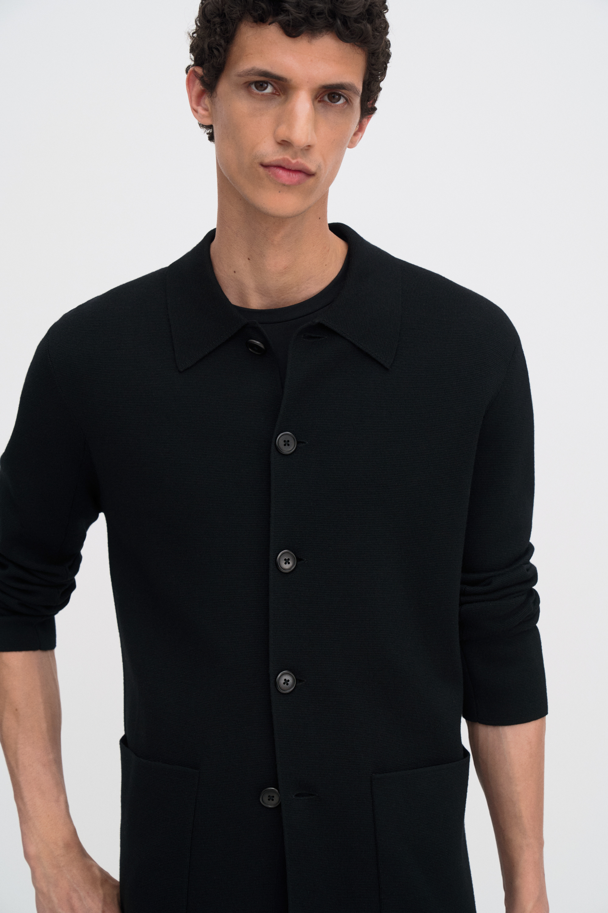 Filippa K Wool Milano Knit Blazer In Black