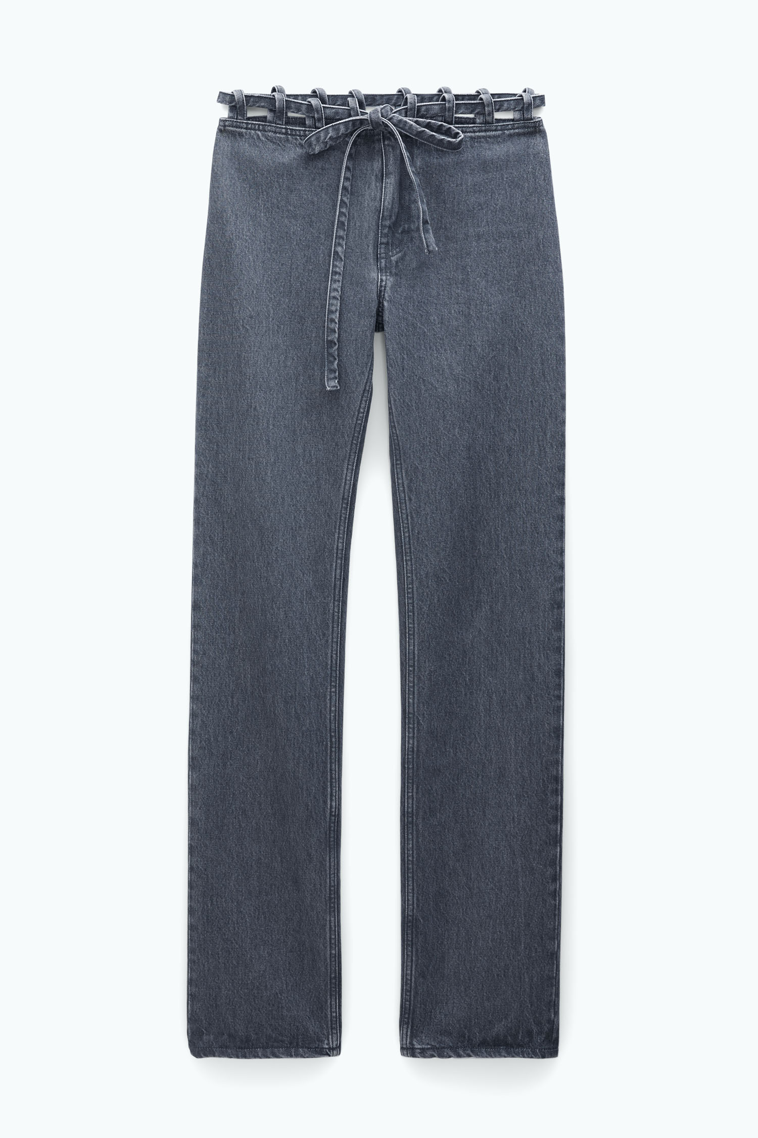Filippa K Lace Waist Jeans In Grey