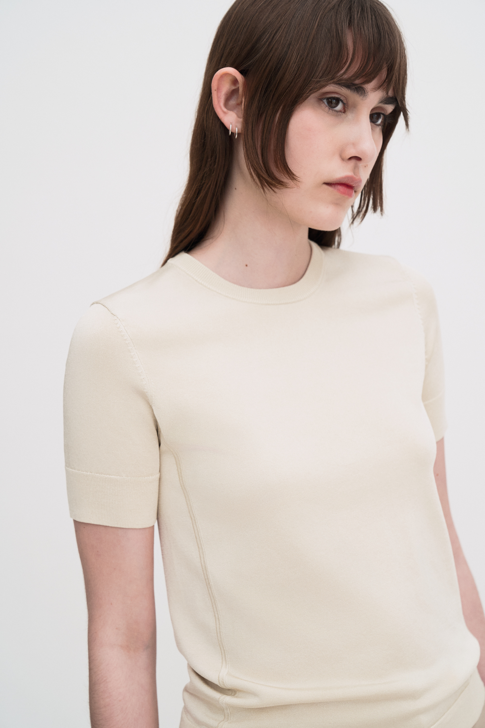 Filippa K Glossy Knit Top In Pink