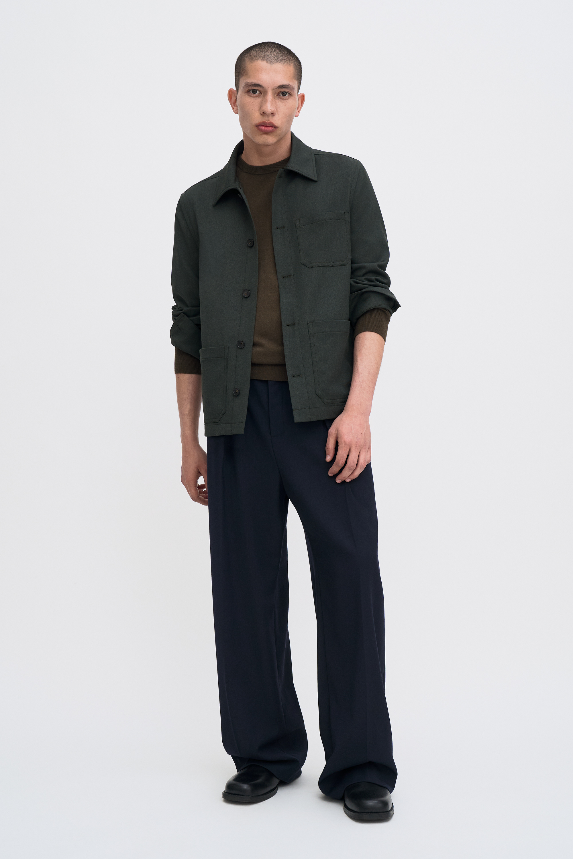Filippa K Merino Sweater In Green