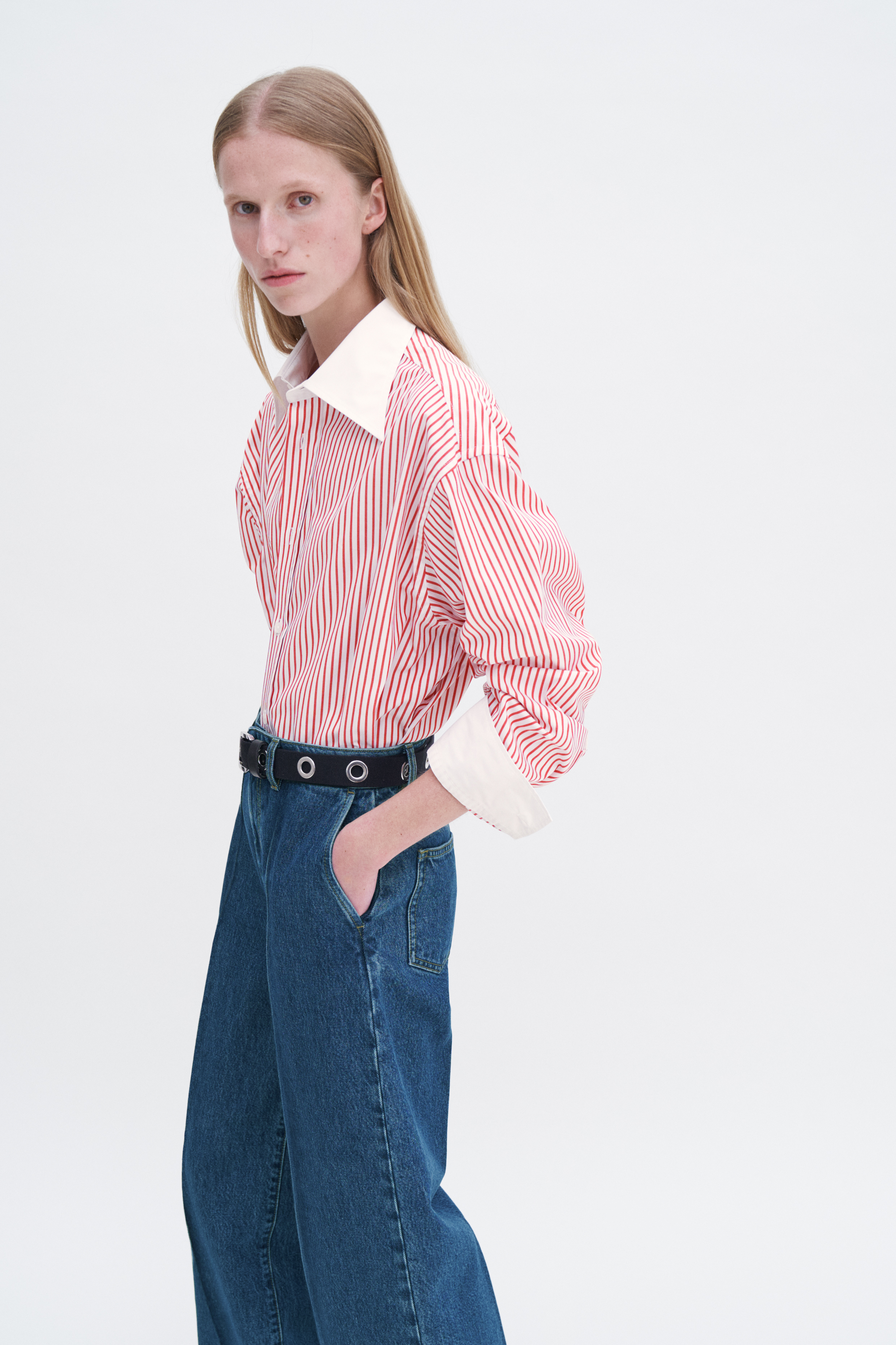 Filippa K Wide Leg Jean In Blue