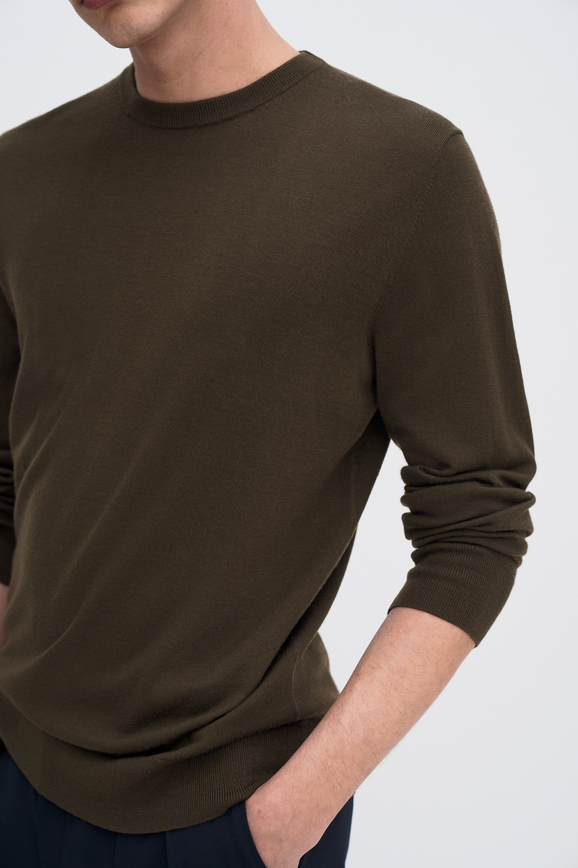 Filippa K Merino Sweater In Green