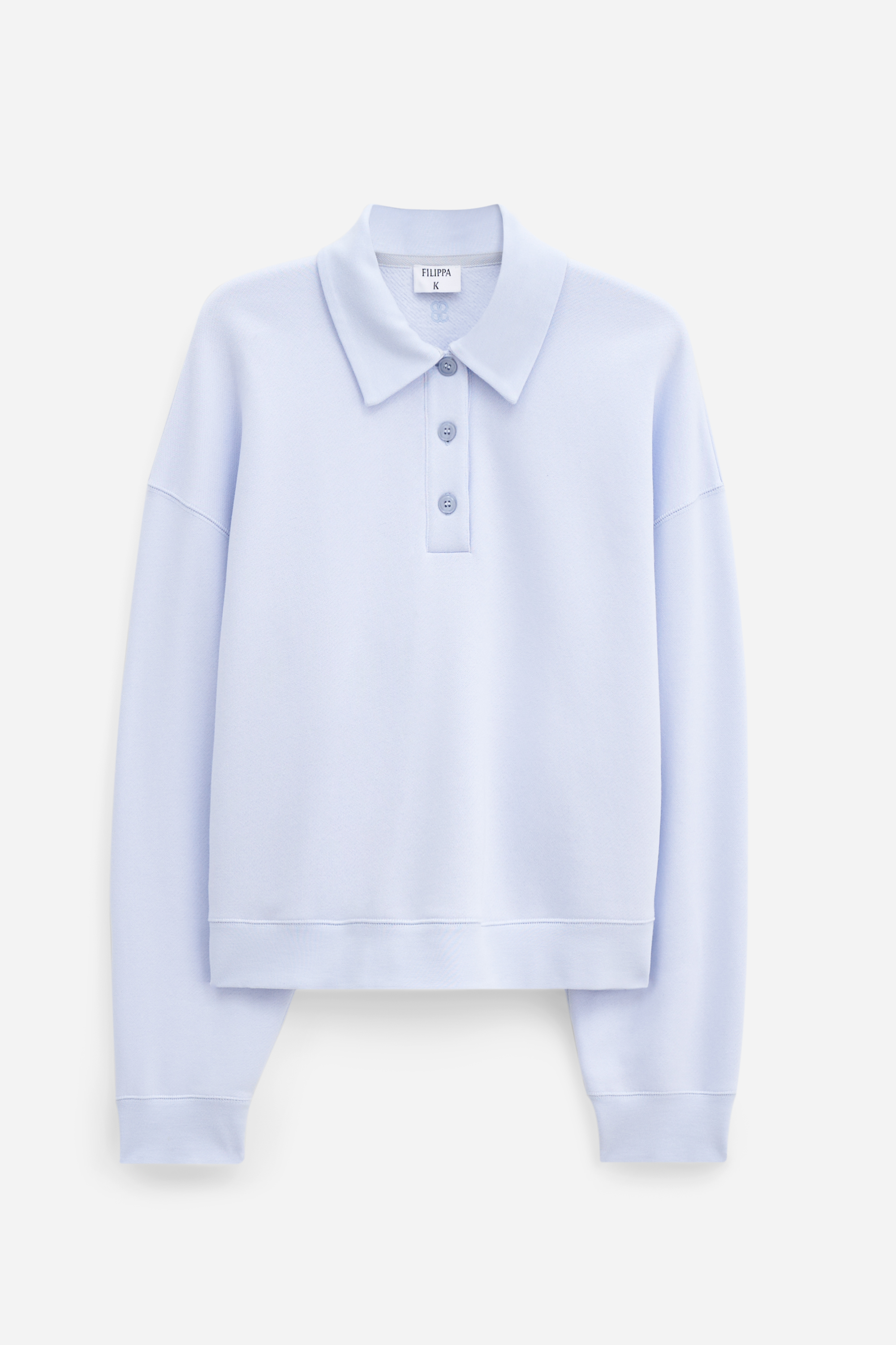 Shop Filippa K Polo Sweatshirt In Blue