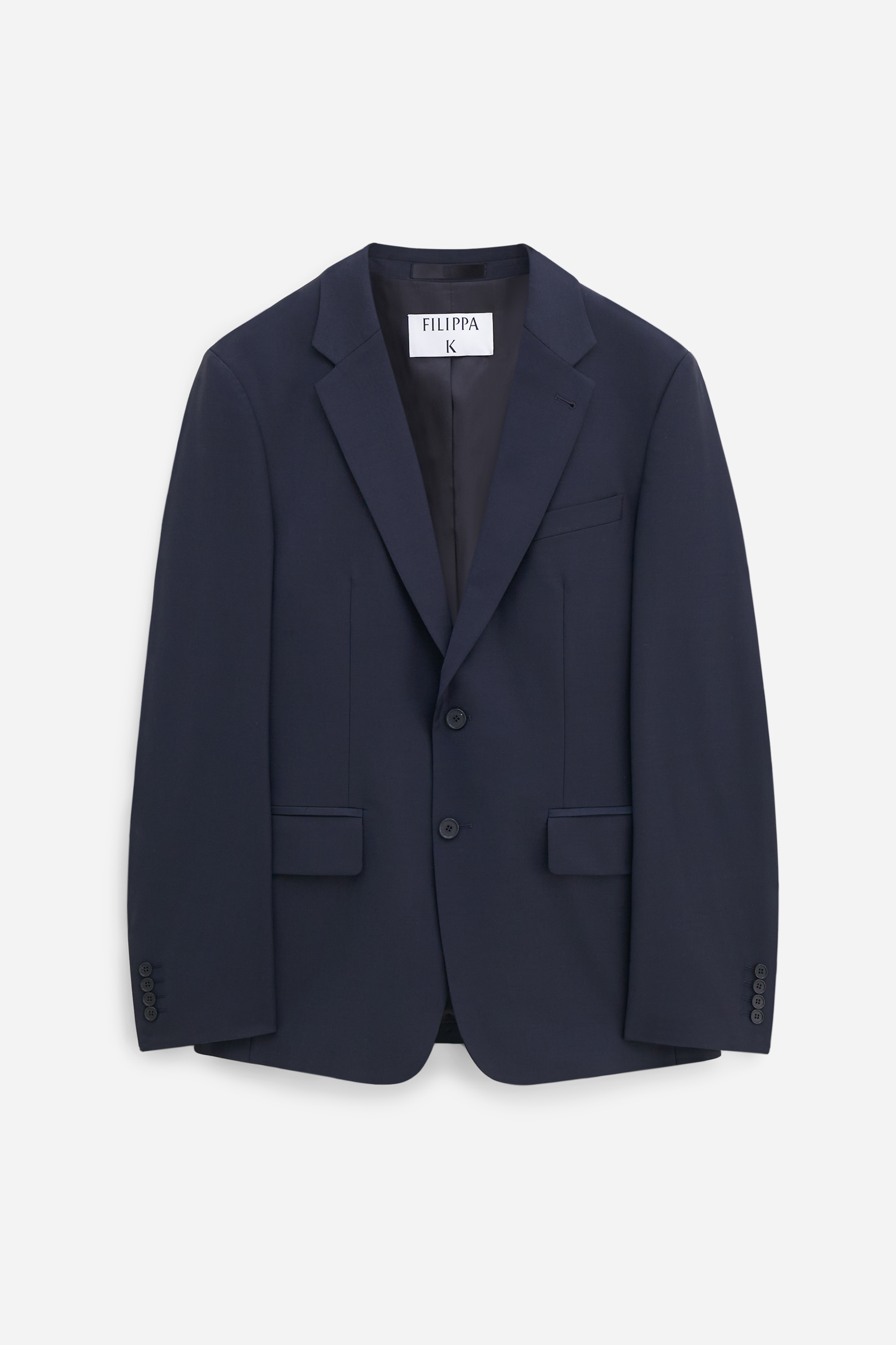 Filippa K Slim Wool Blazer In Blue