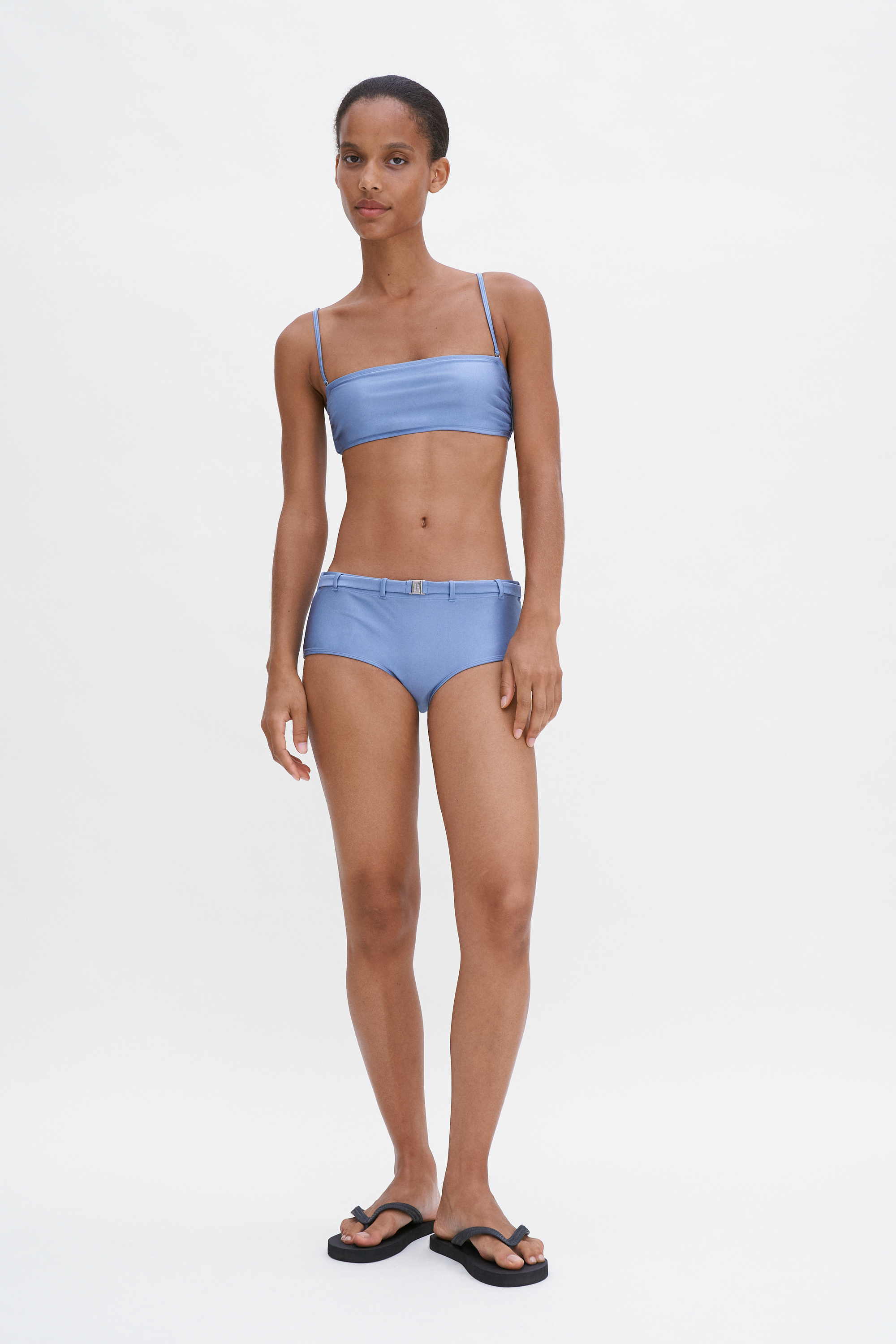 Shop Filippa K Shimmer Bandeau Bikini Top