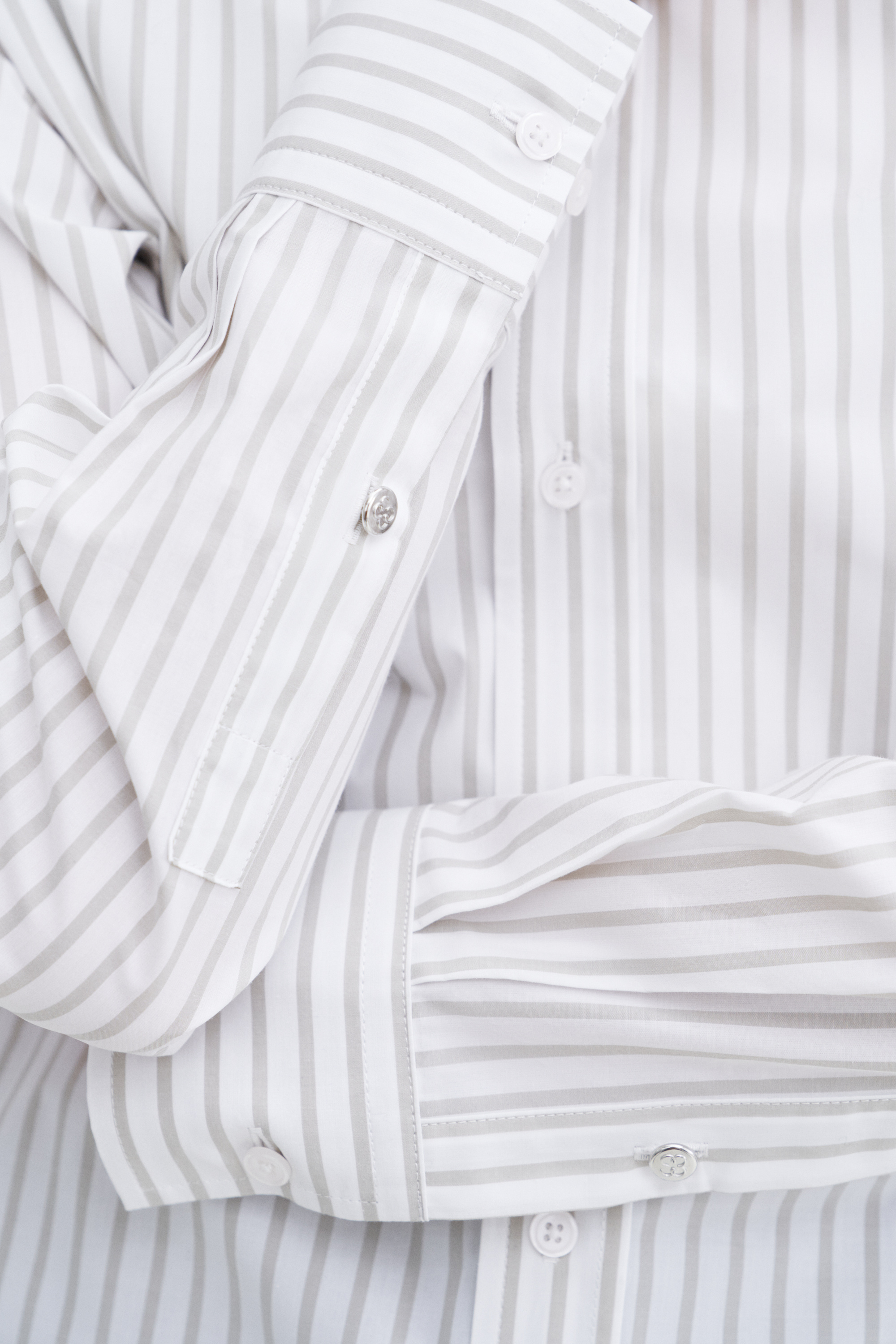 Shop Filippa K Classic Poplin Shirt In Stripes,prints
