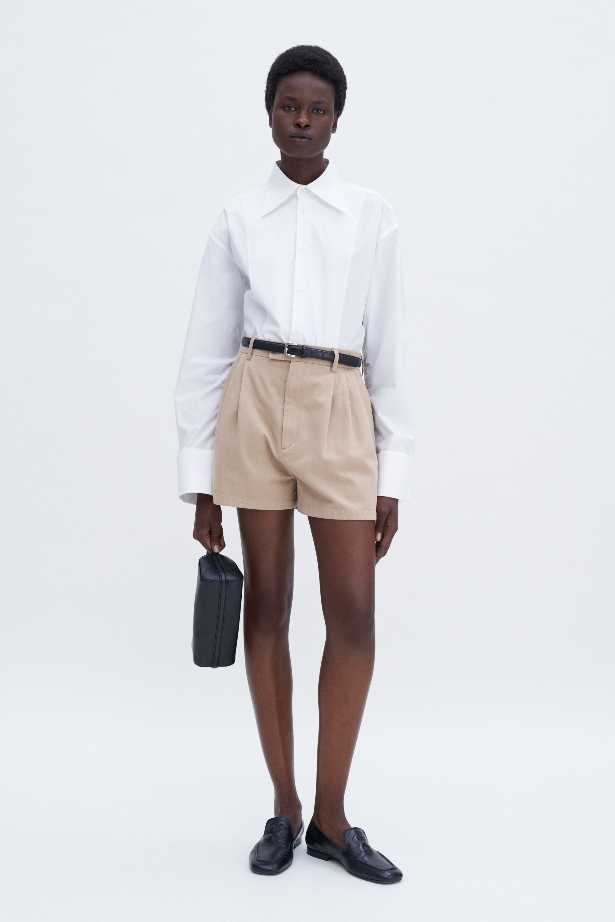 Filippa K High-waisted Organic Cotton Shorts