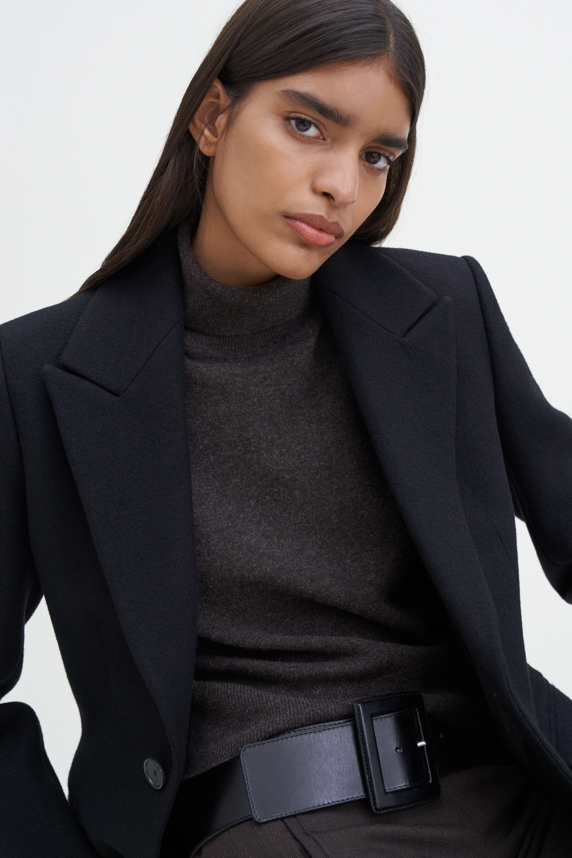 Shop Filippa K Turtleneck Vest In Brown