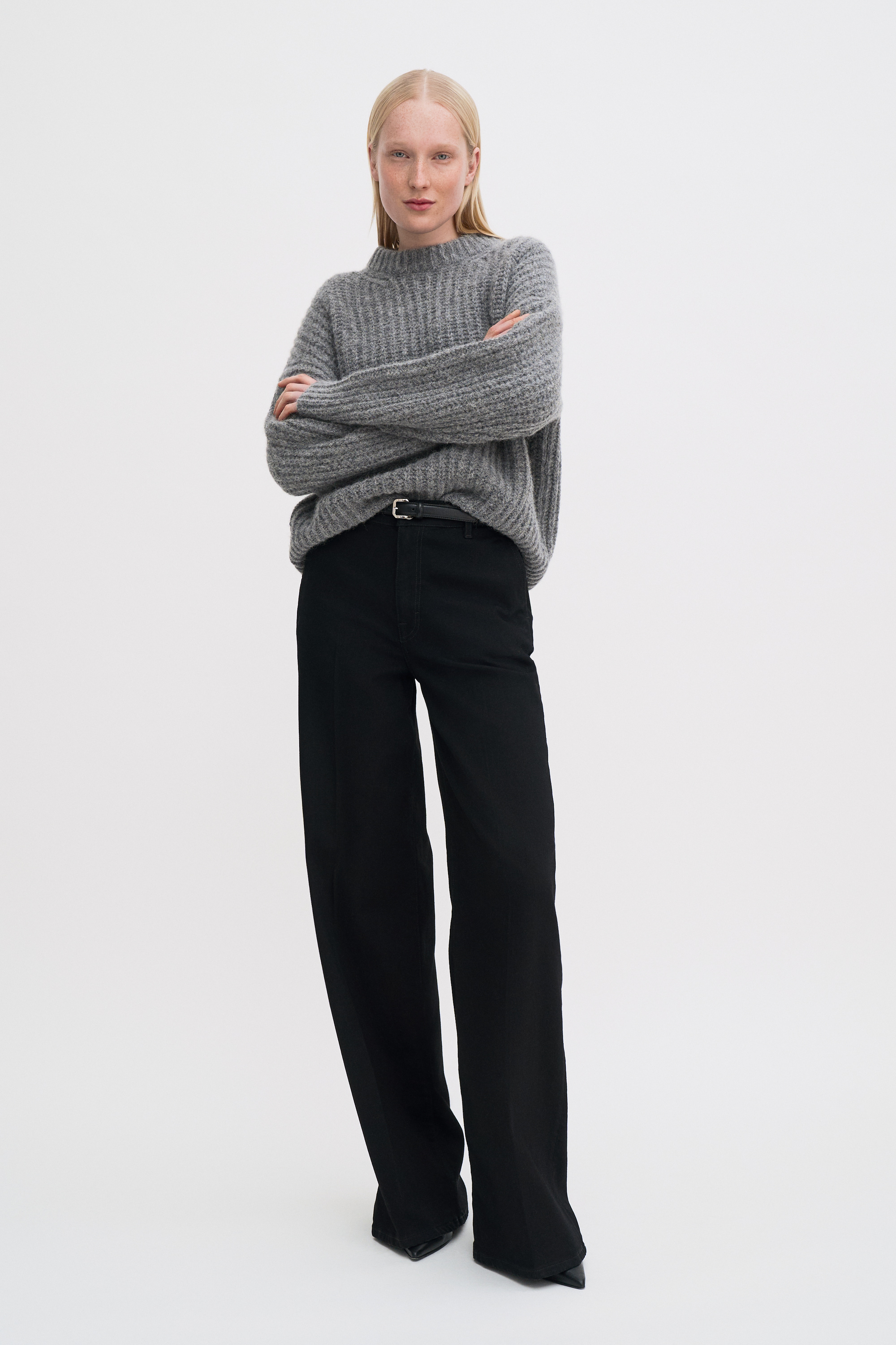 Filippa K Soft Alpaca Sweater In Brown