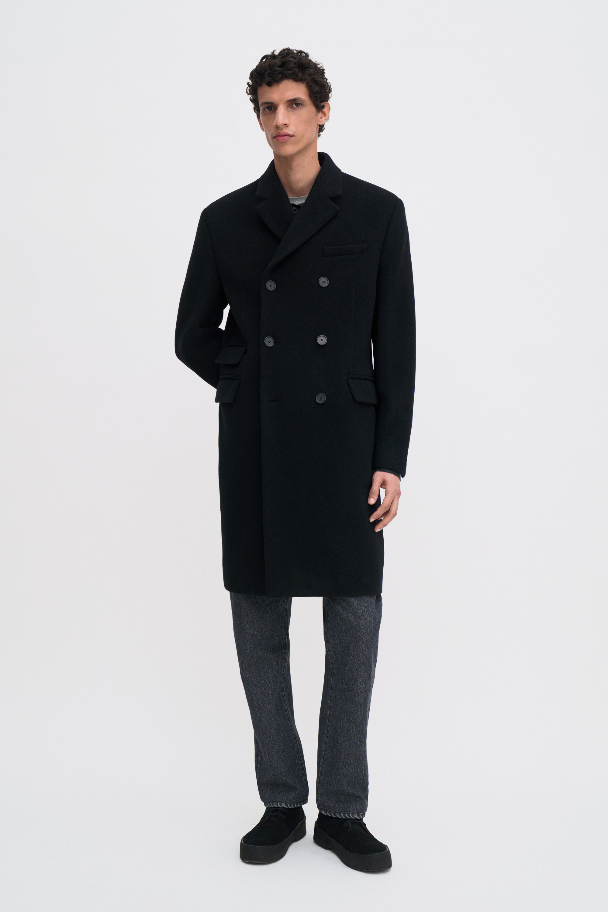 Filippa K Patrick Overcoat In Black