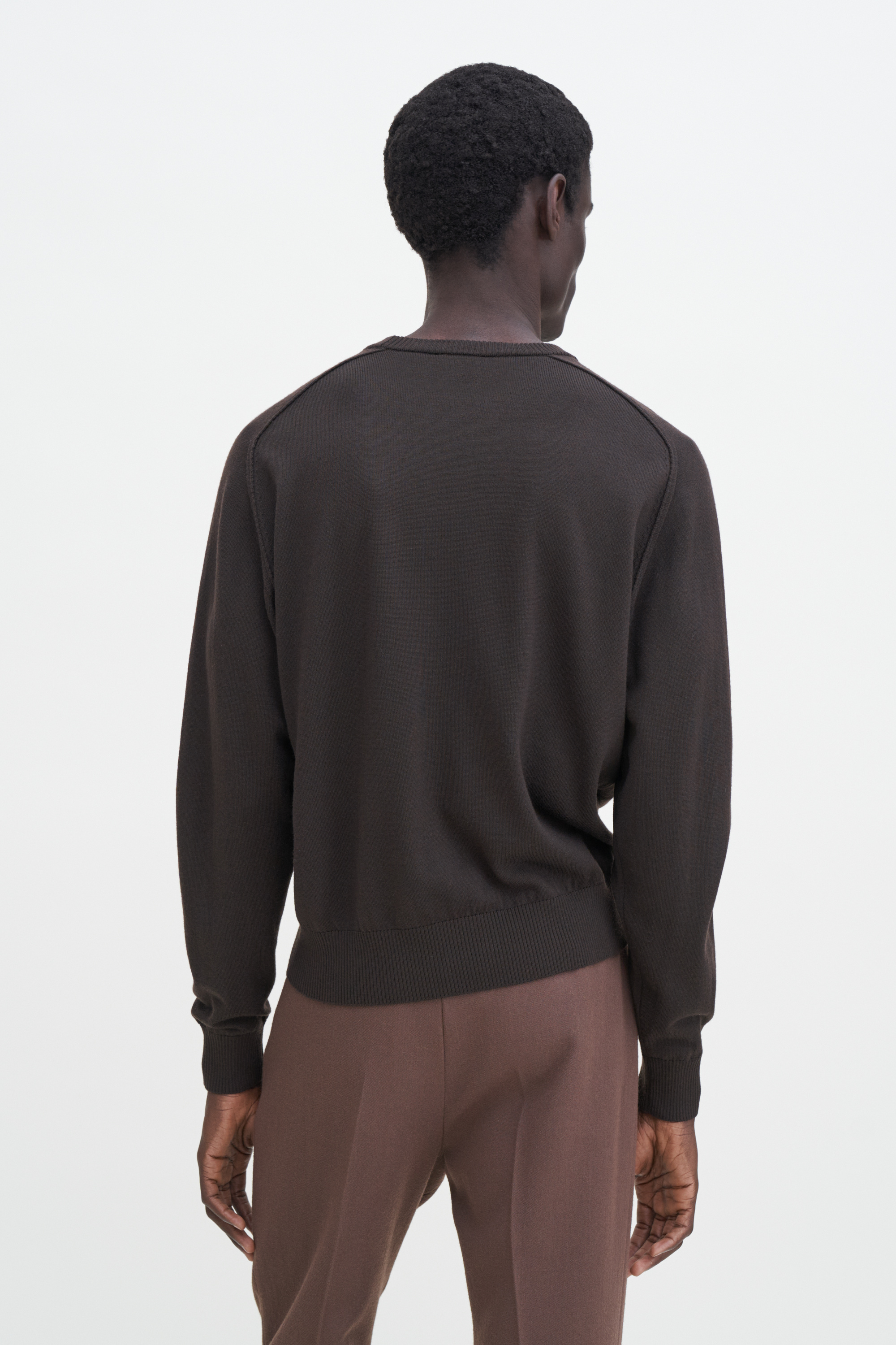 Filippa K Inside-out Sweater In Brown