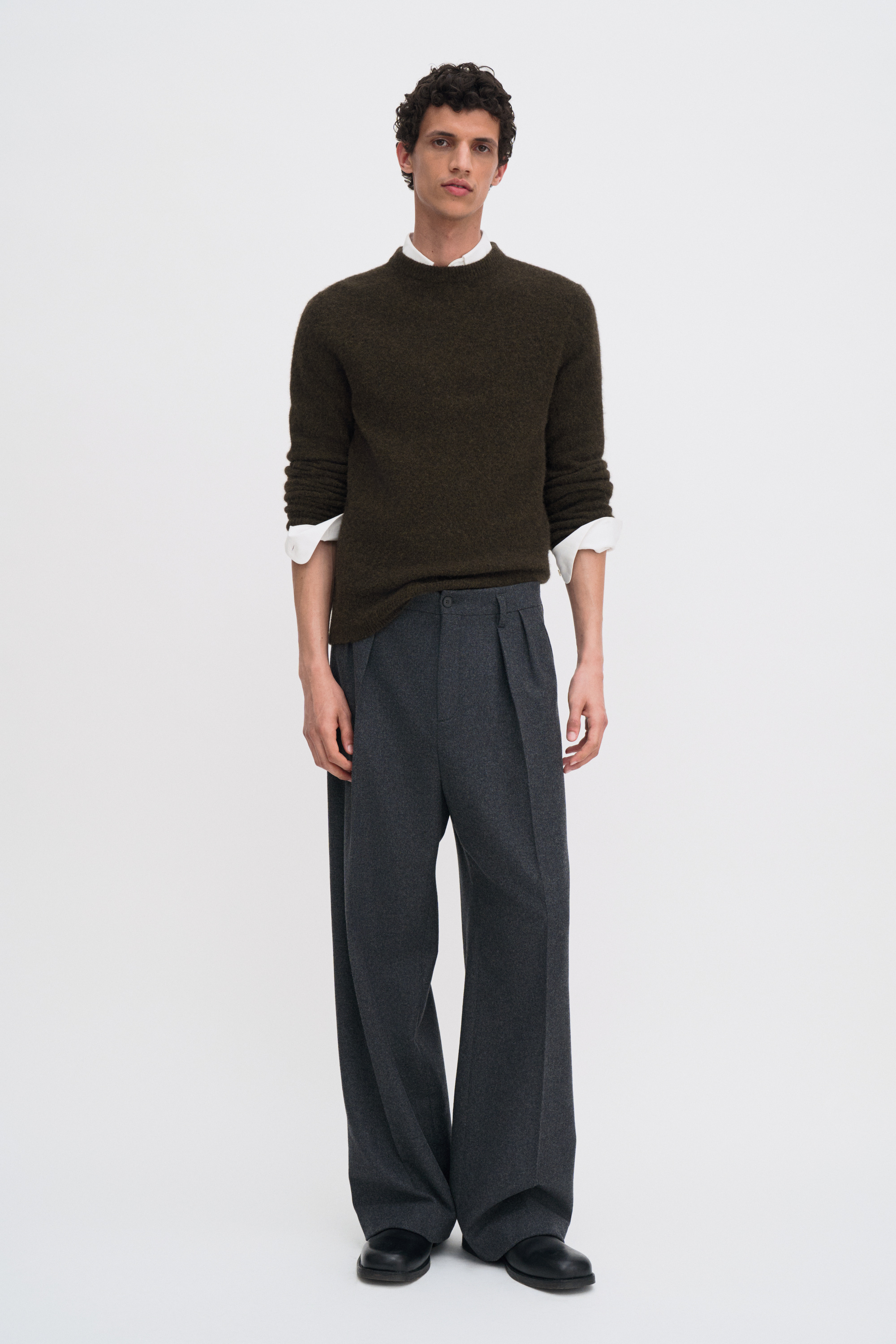 Filippa K Yak Sweater In Green