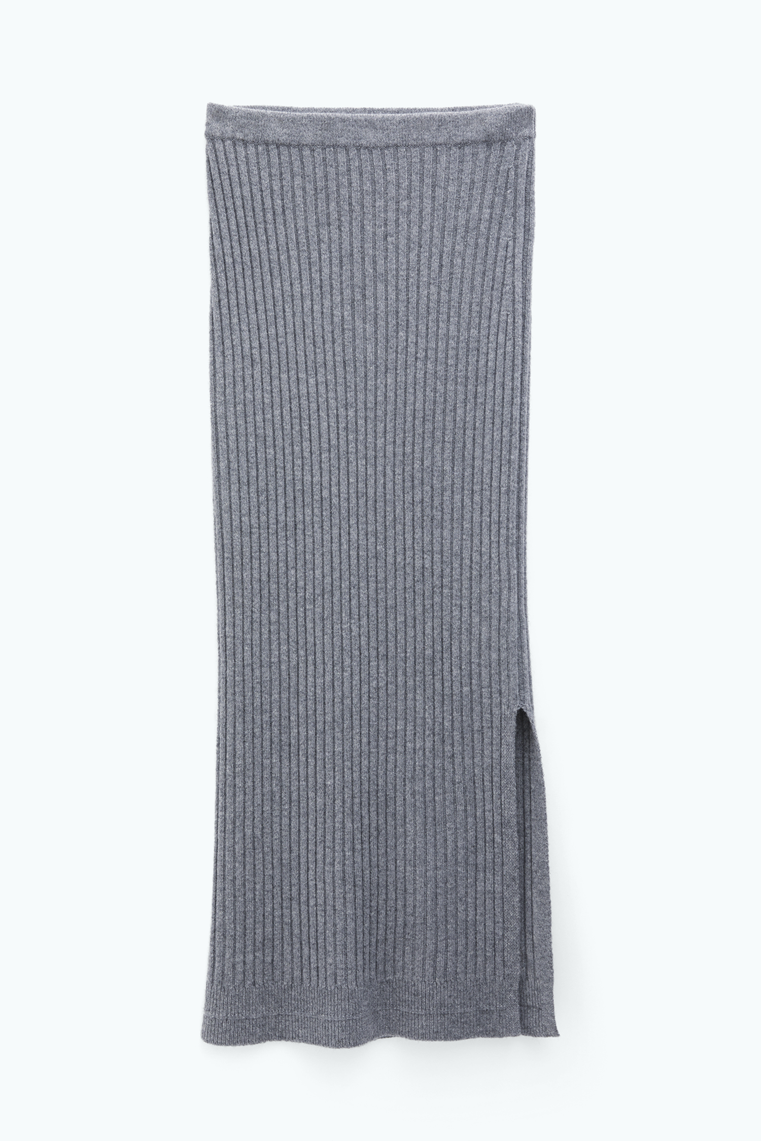 Filippa K Rib Knit Skirt In Grey