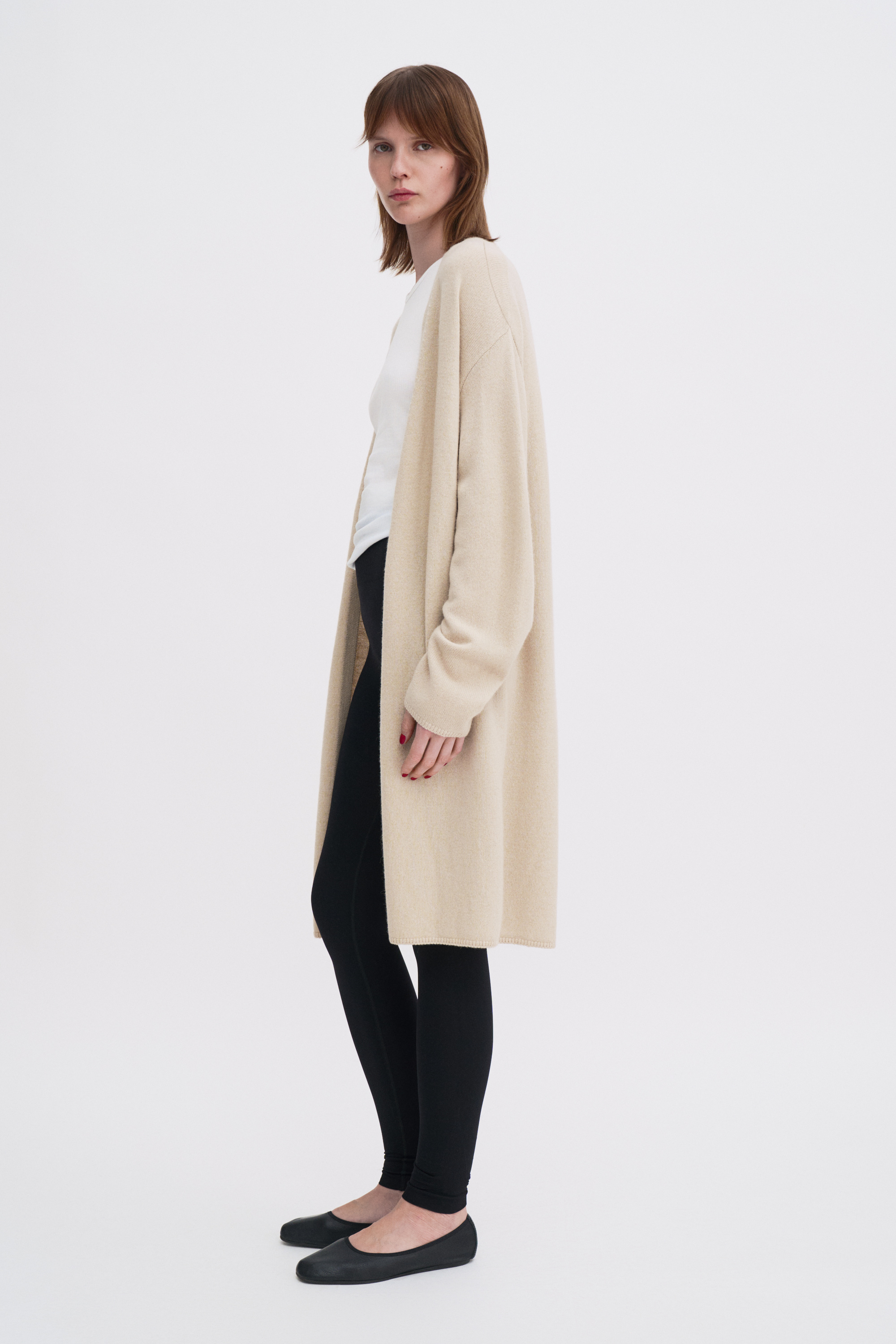 Filippa K Wool Cashmere Long Cardigan In Neutral