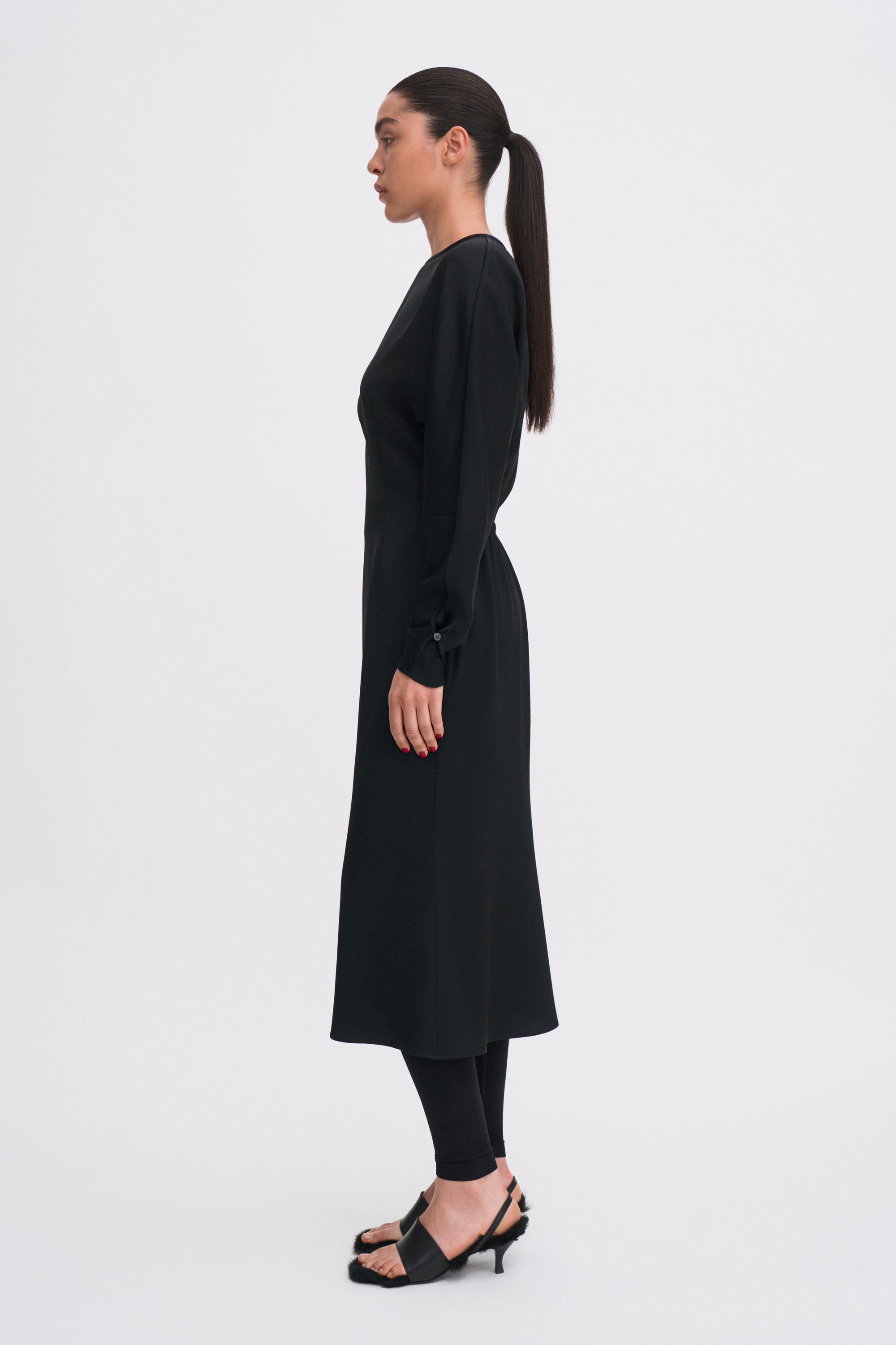 Filippa K Batwing Dress In Black