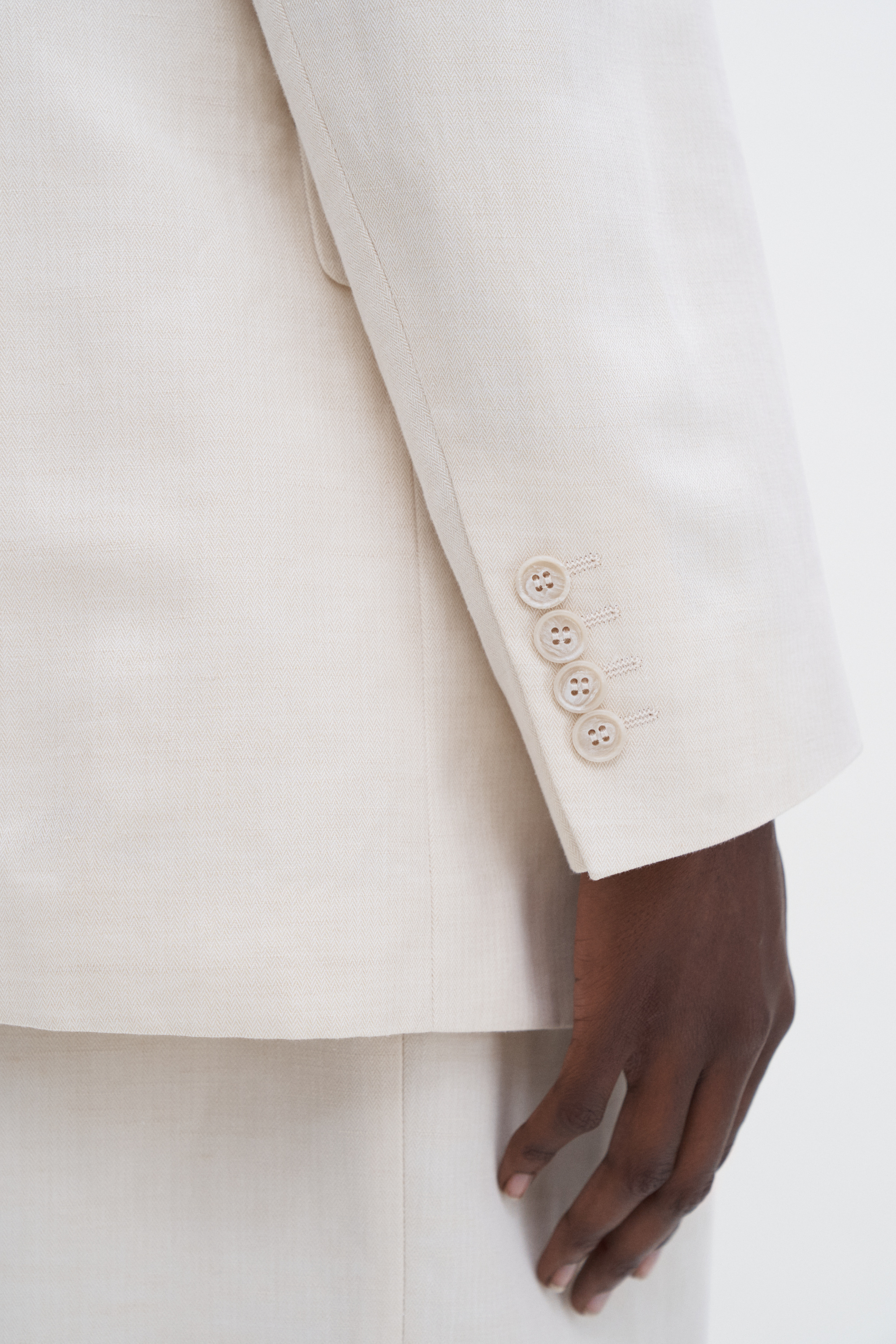 Filippa K Davina Cotton Linen Blazer In White