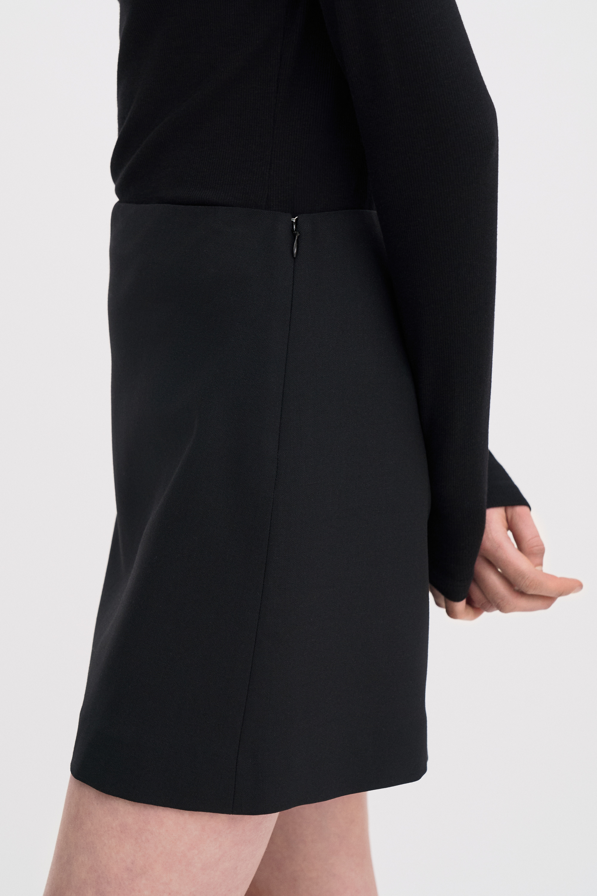 Filippa K Wool Mini Skirt In Black