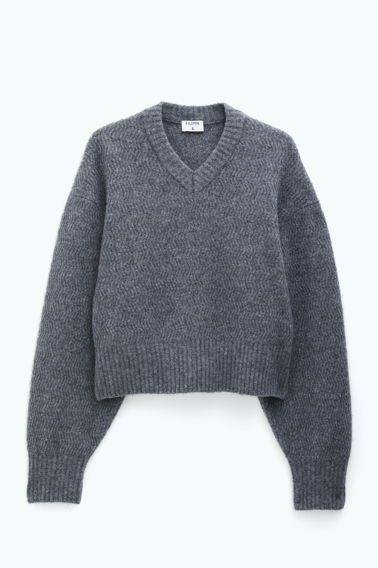 Shop Filippa K Structure Yak Sweater In Grey