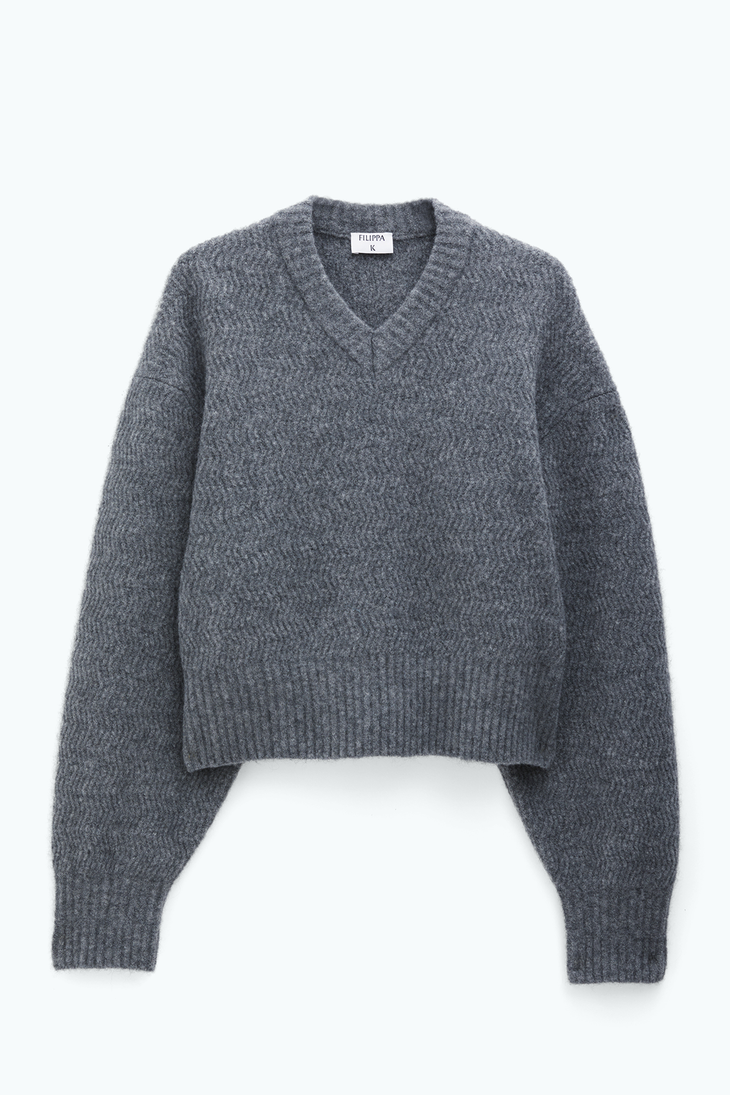 Filippa K Structure Yak Sweater In Grey