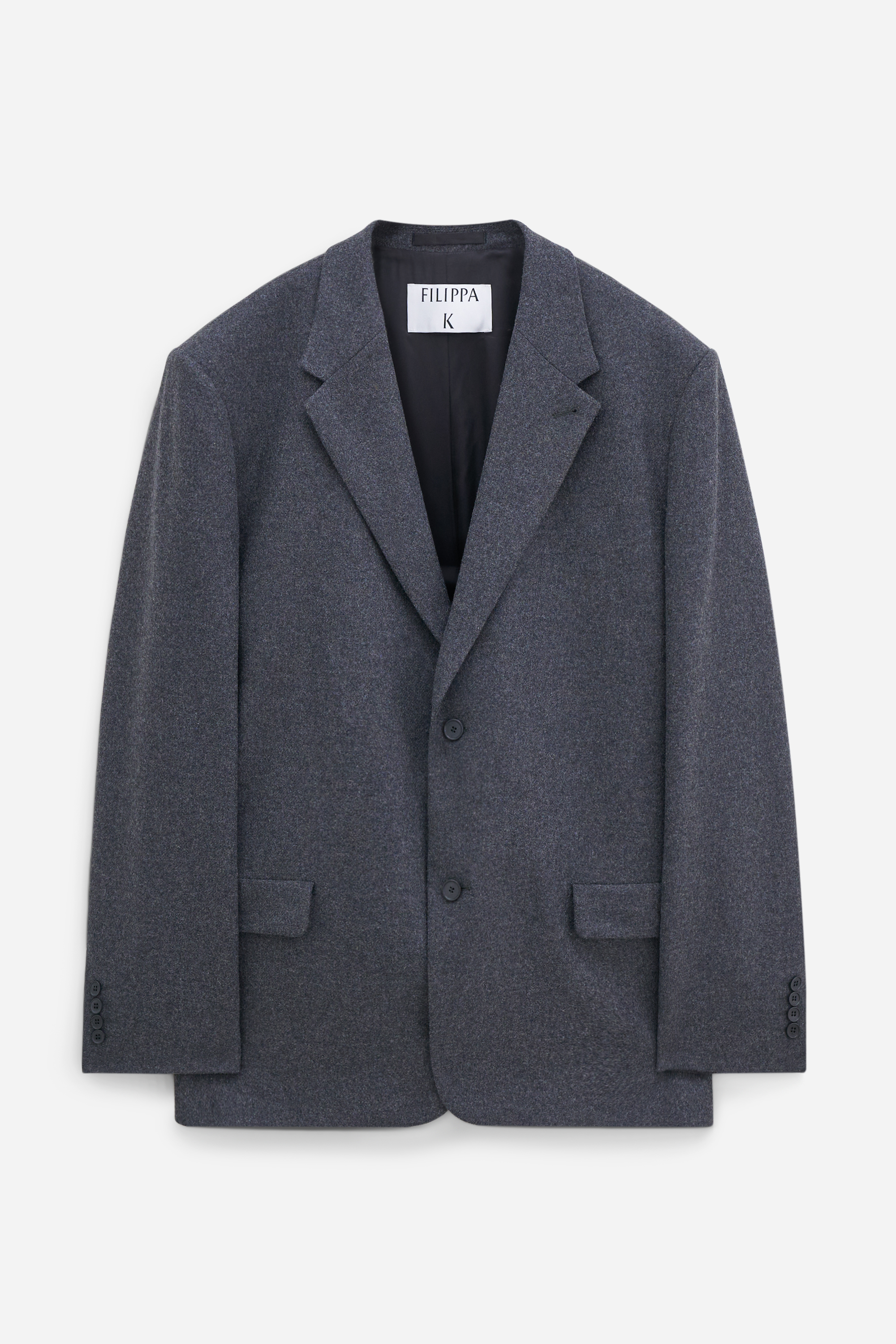 Filippa K Brushed Wool Blazer In Grey