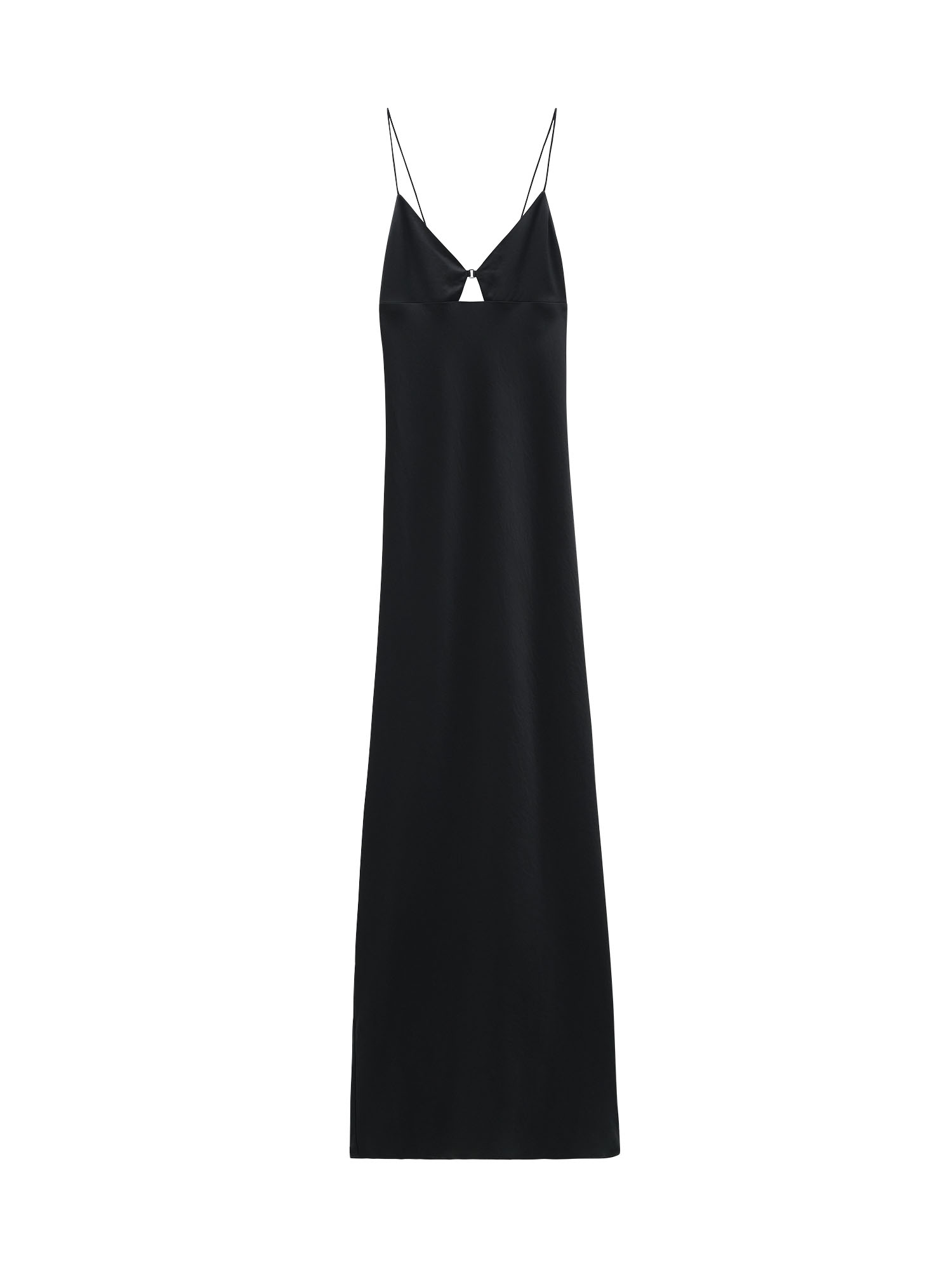 Shop Filippa K Satin Slip Dress In Black