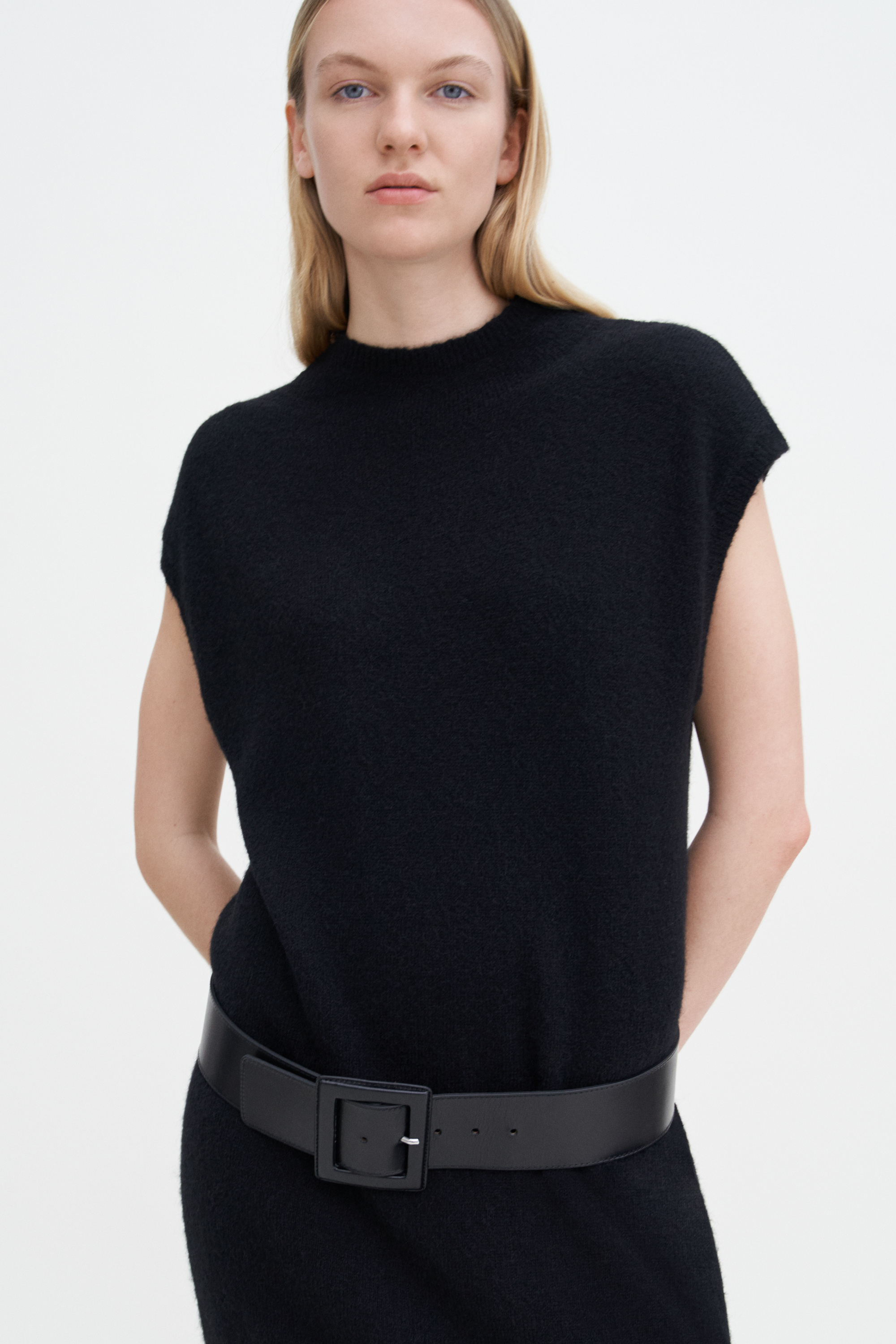 Filippa K Wool Yak Dress In Black