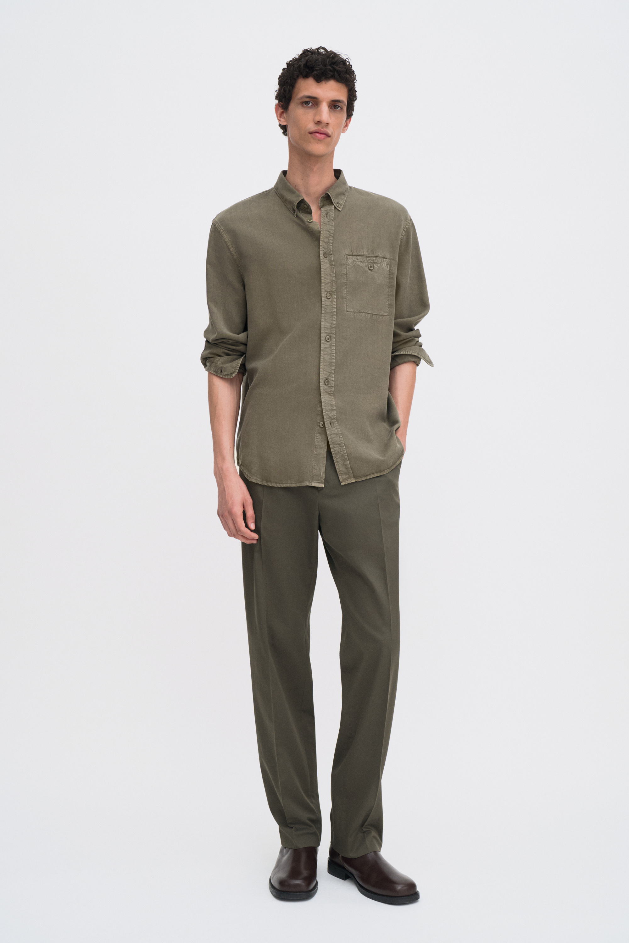 Filippa K Zachary Shirt In Green