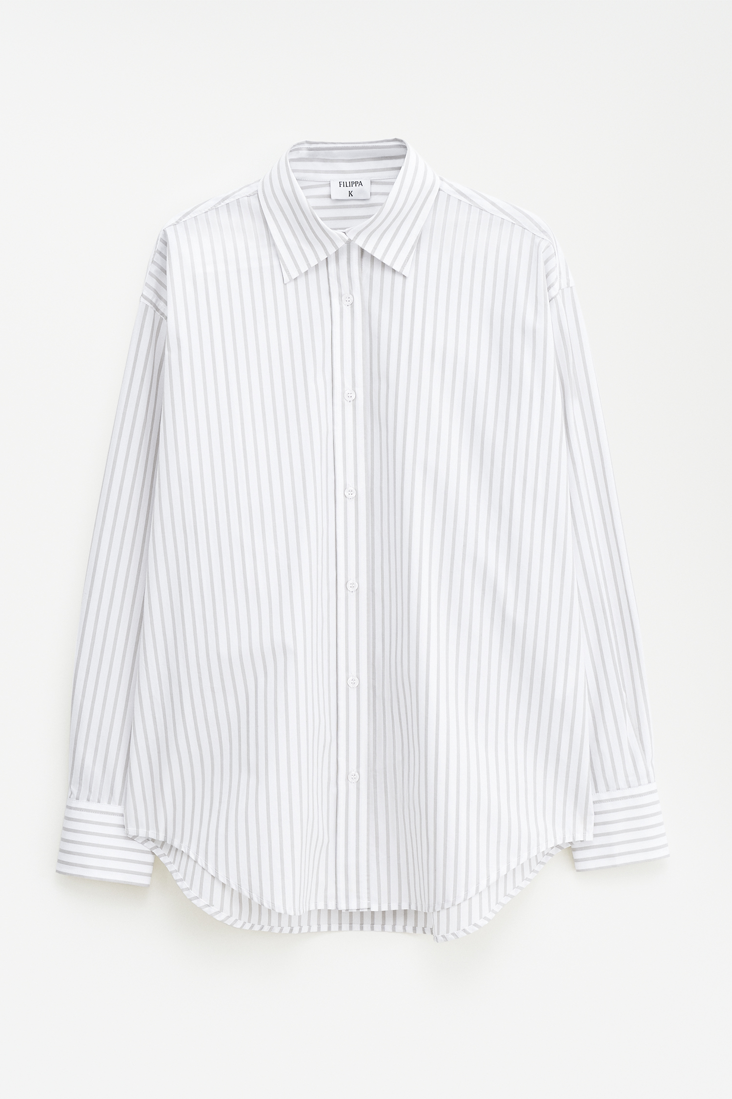 Shop Filippa K Classic Poplin Shirt In Stripes,prints