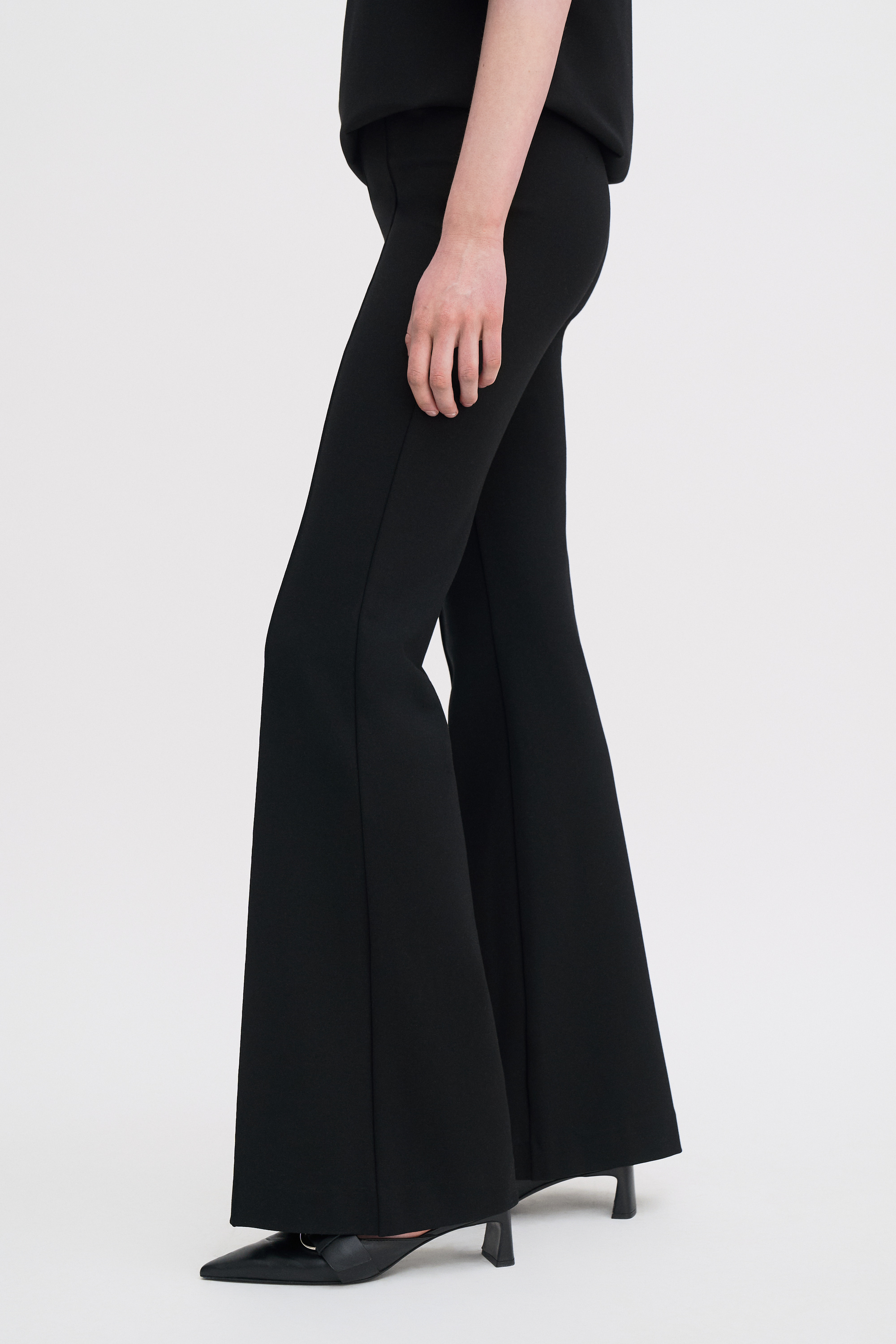 Filippa K Fiona Flare Trousers In Black