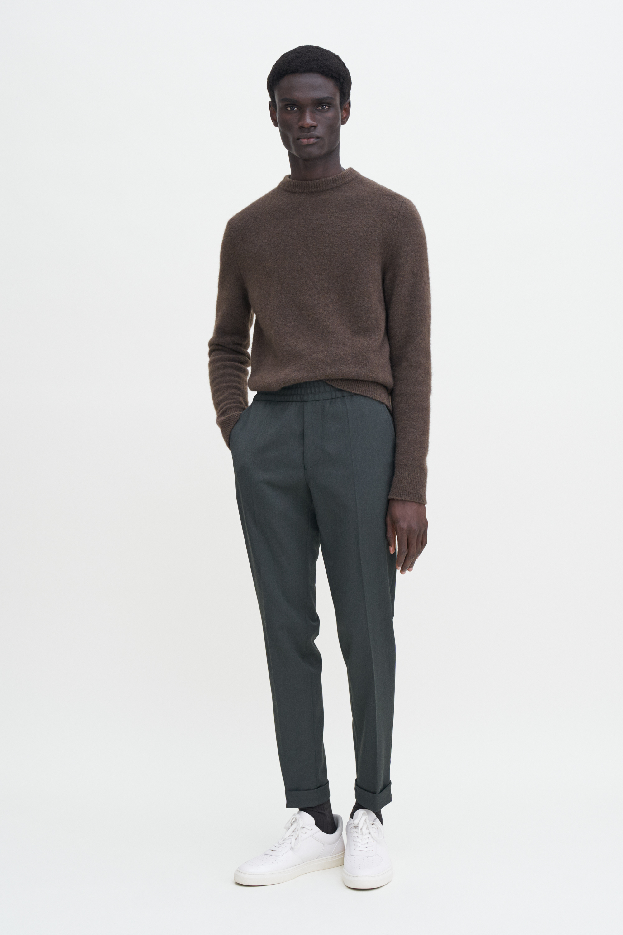 Filippa K Terry Cropped Trousers In Green