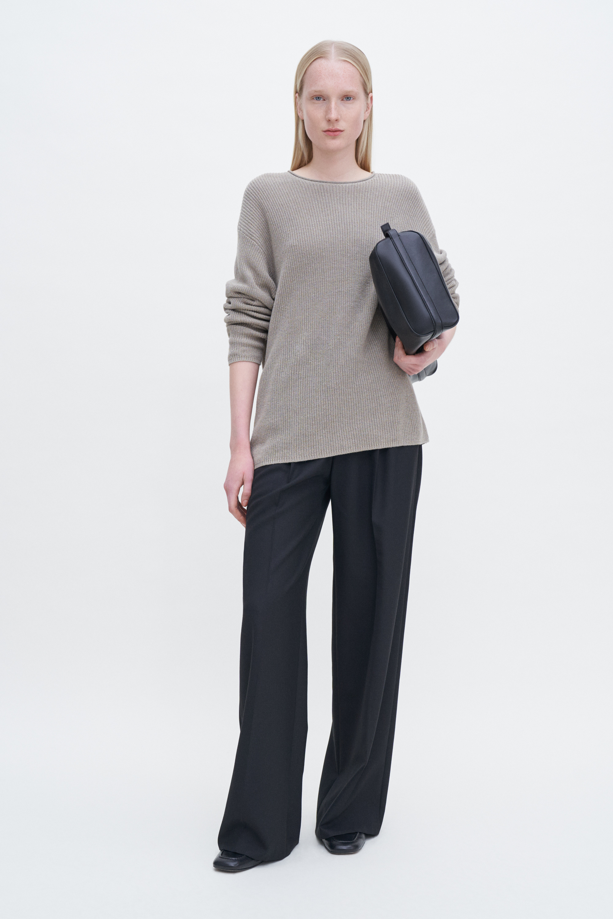 Filippa K Relaxed Linen Sweater In Grey