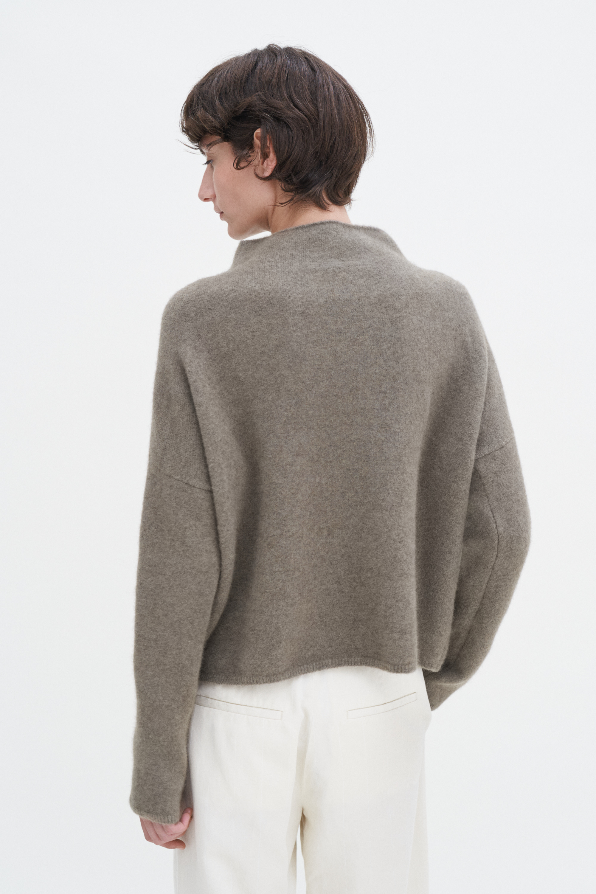 Filippa K Mika Yak Funnelneck Sweater In Grey