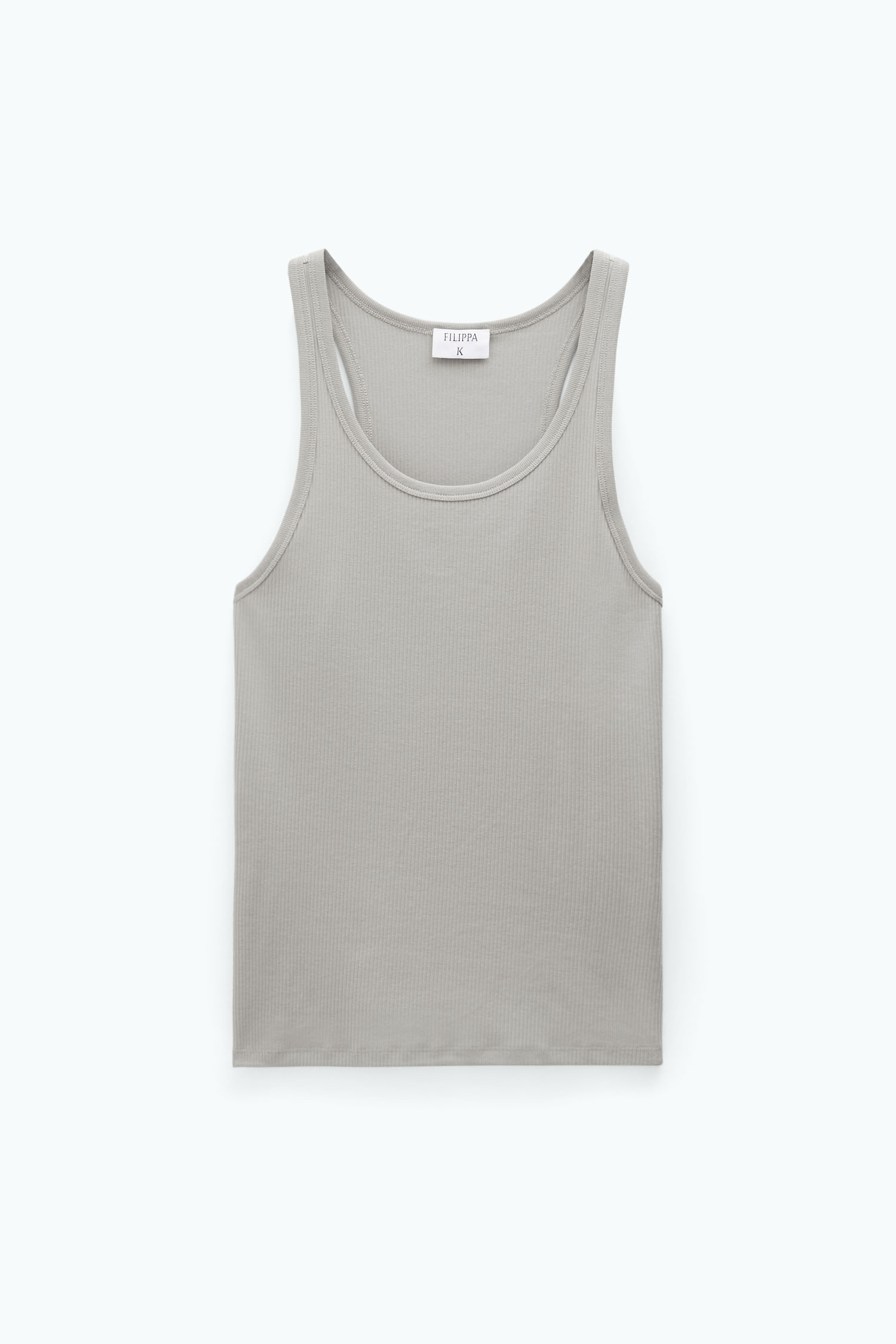 Shop Filippa K Rib Tank In Beige