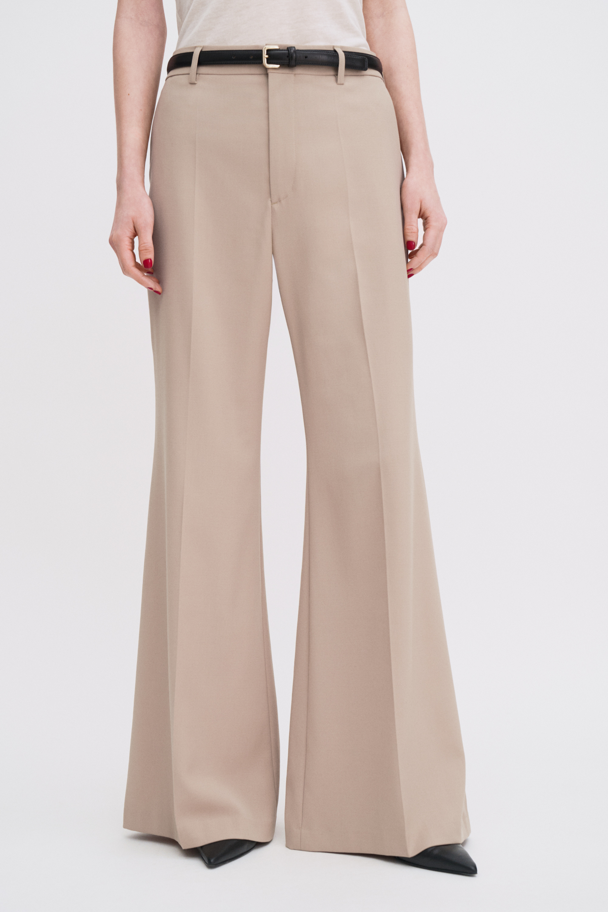 Filippa K Dionne Flare Trousers In Sand