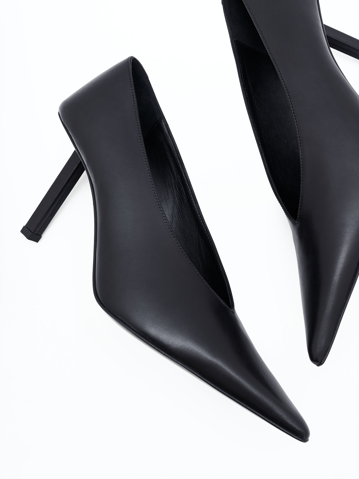 Shop Filippa K Pointy High Pumps In Black