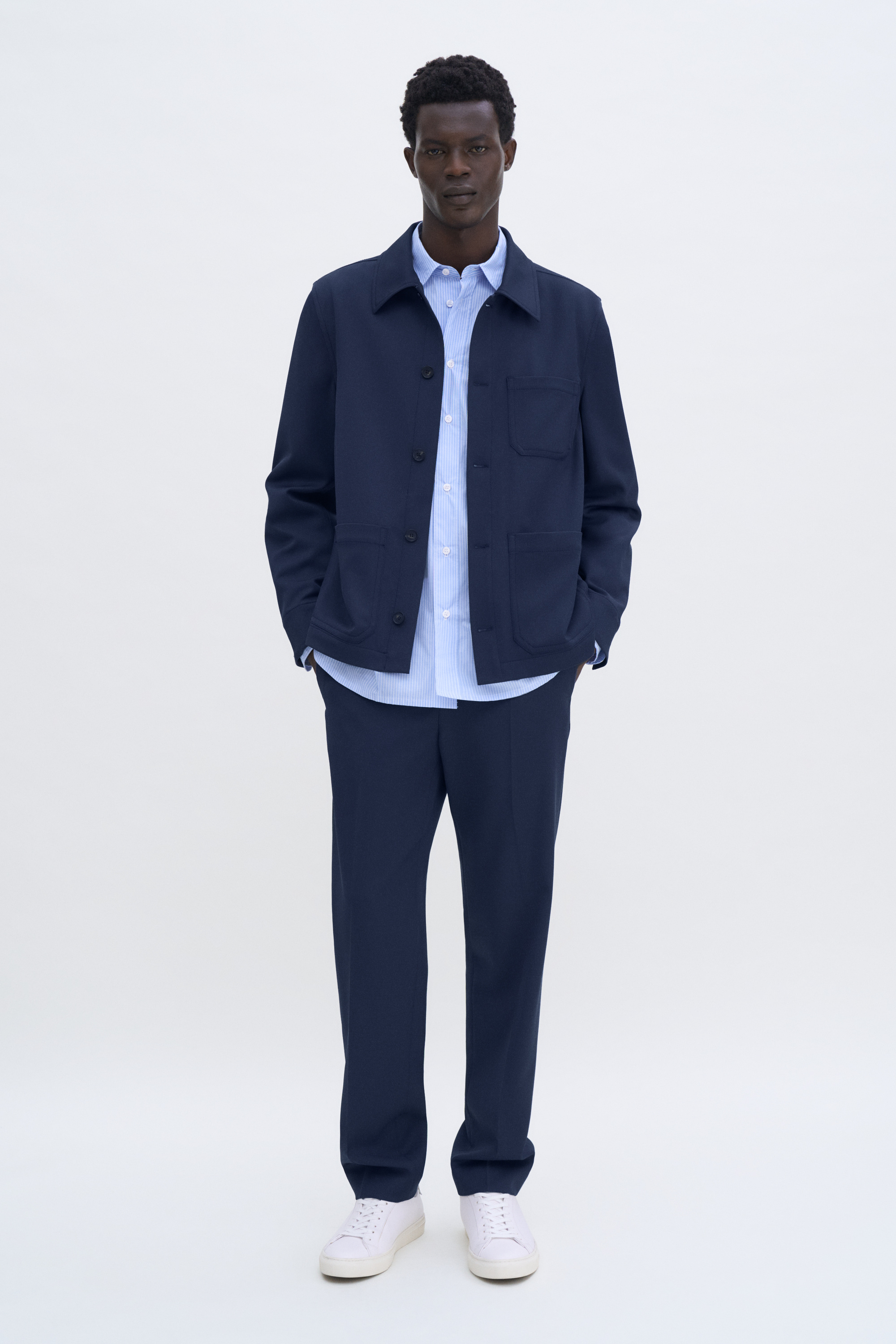Filippa K Work Jacket In Blue