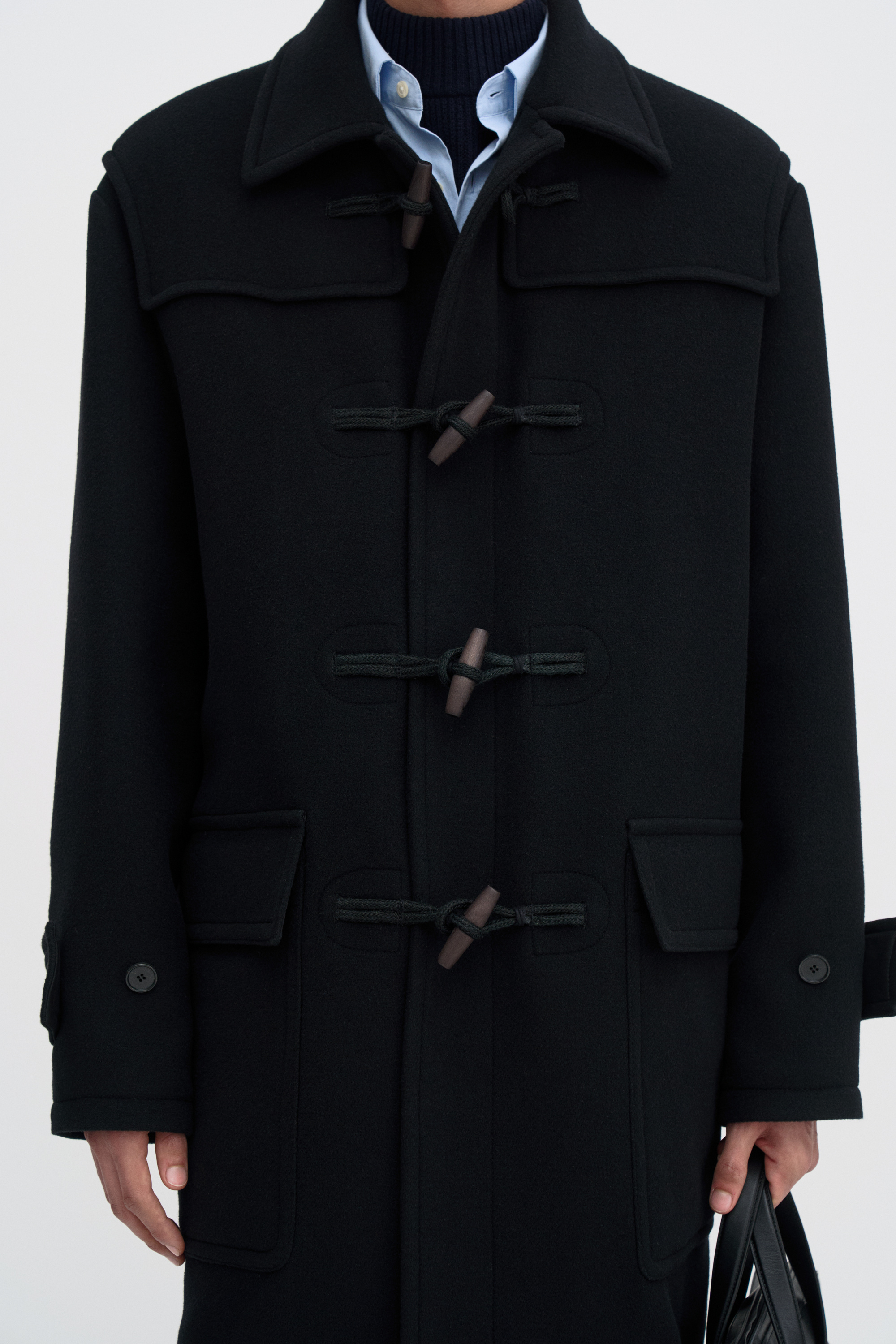 Filippa K Monty Duffle Coat In Black
